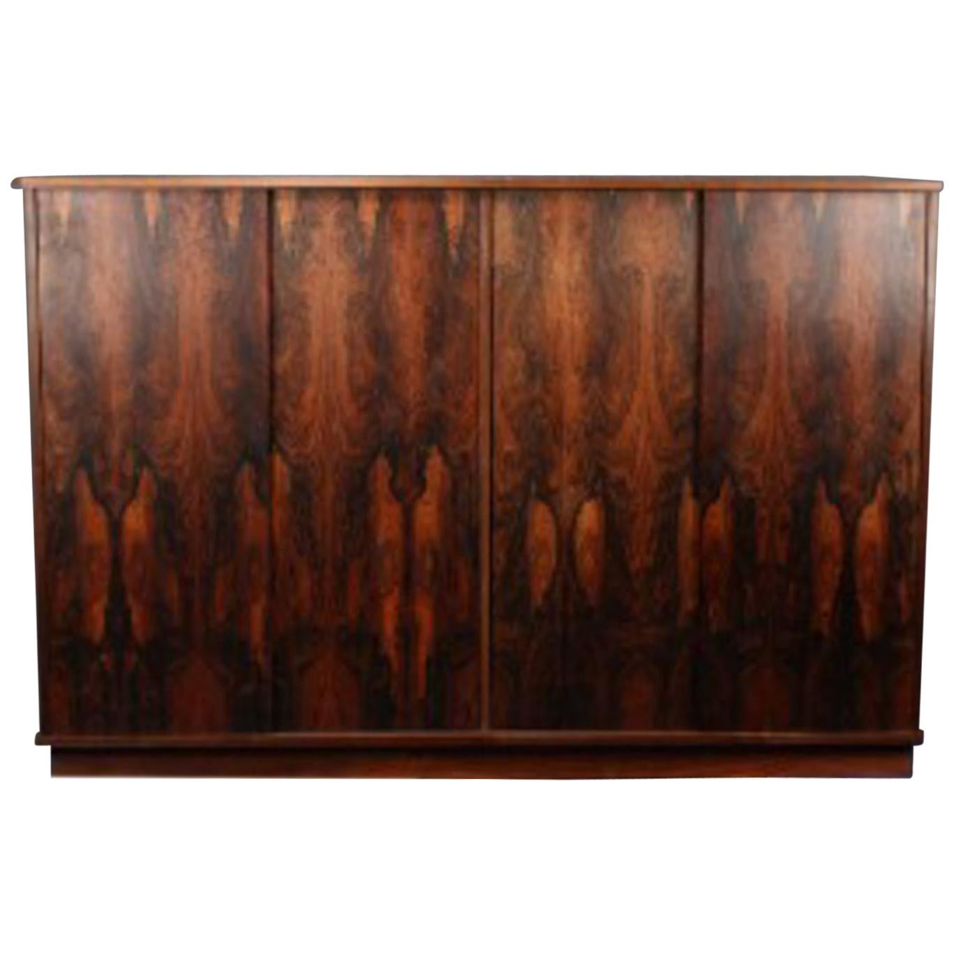 Stunning Rosewood Cupboard, Men’s Cupboard, Signed and with Cites Documents For Sale