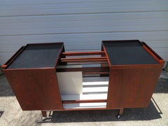 Stunning Rosewood Expansion Bar Cart by Niels Erik Glasdam Jensen