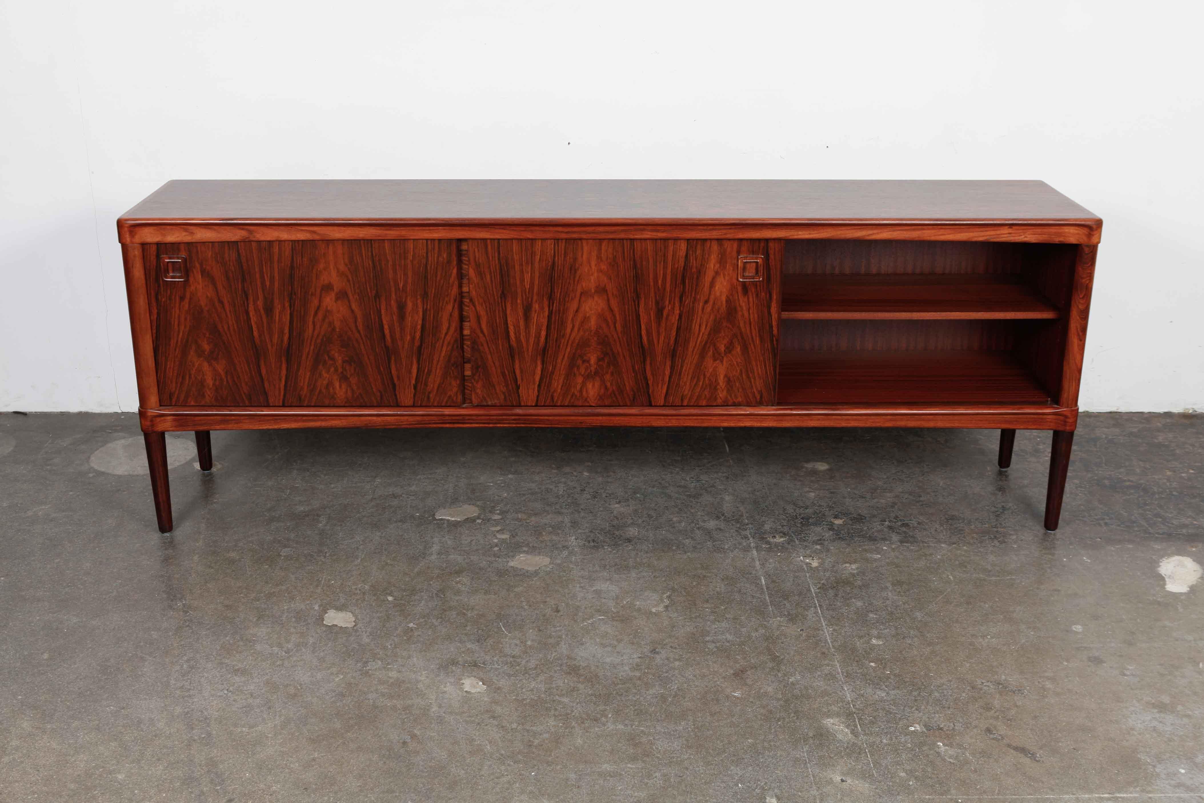 Danish Stunning Rosewood Sideboard Designed by H.W. Klein for Bramin Mobler, Denmark