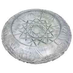 Cuenco decorativo de cristal francés tallado a mano St. Louis Crystal