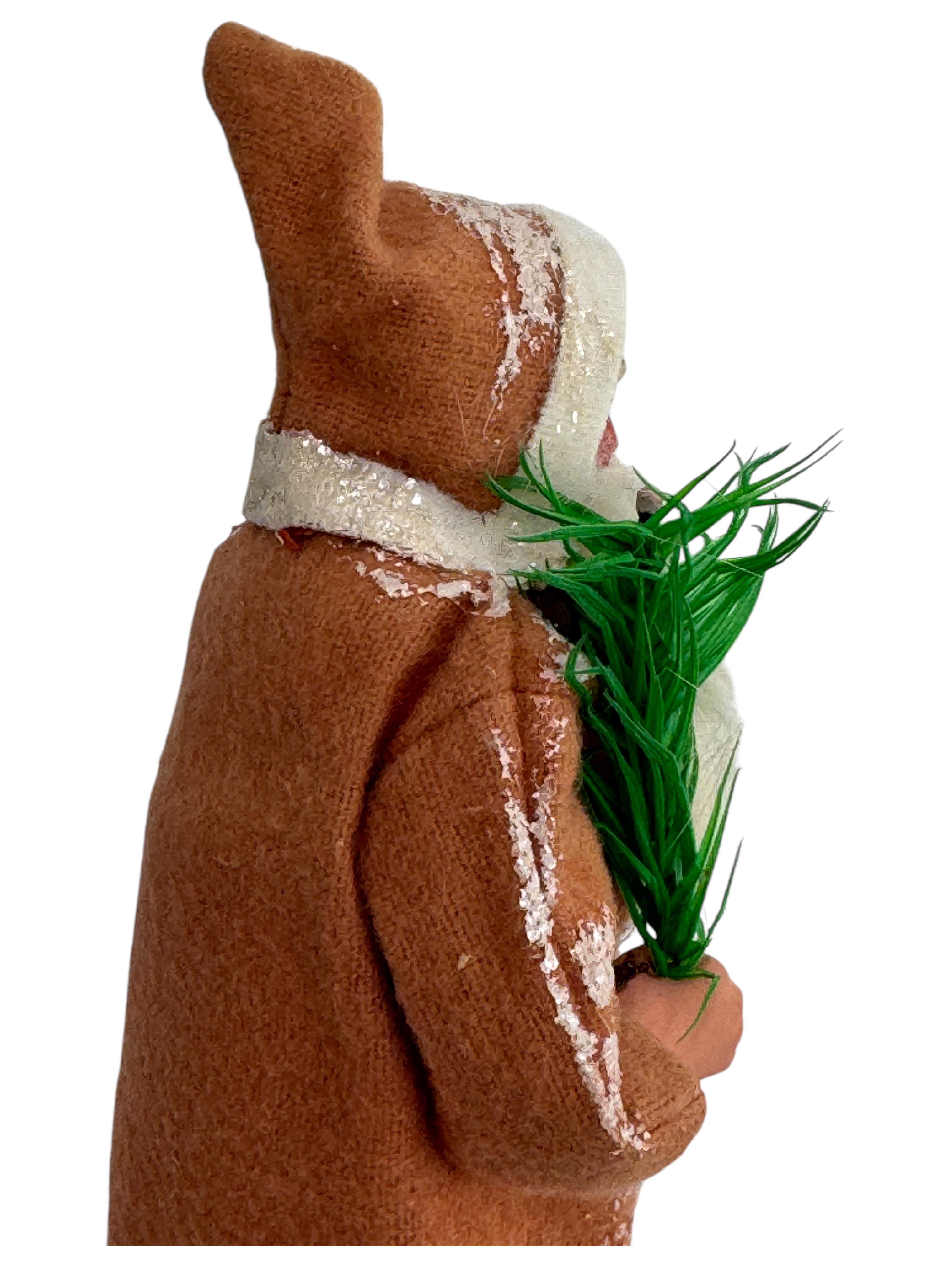 Impresionante Santa Claus Belsnickel Candy Container, Antique German Christmas 1910s en venta 2