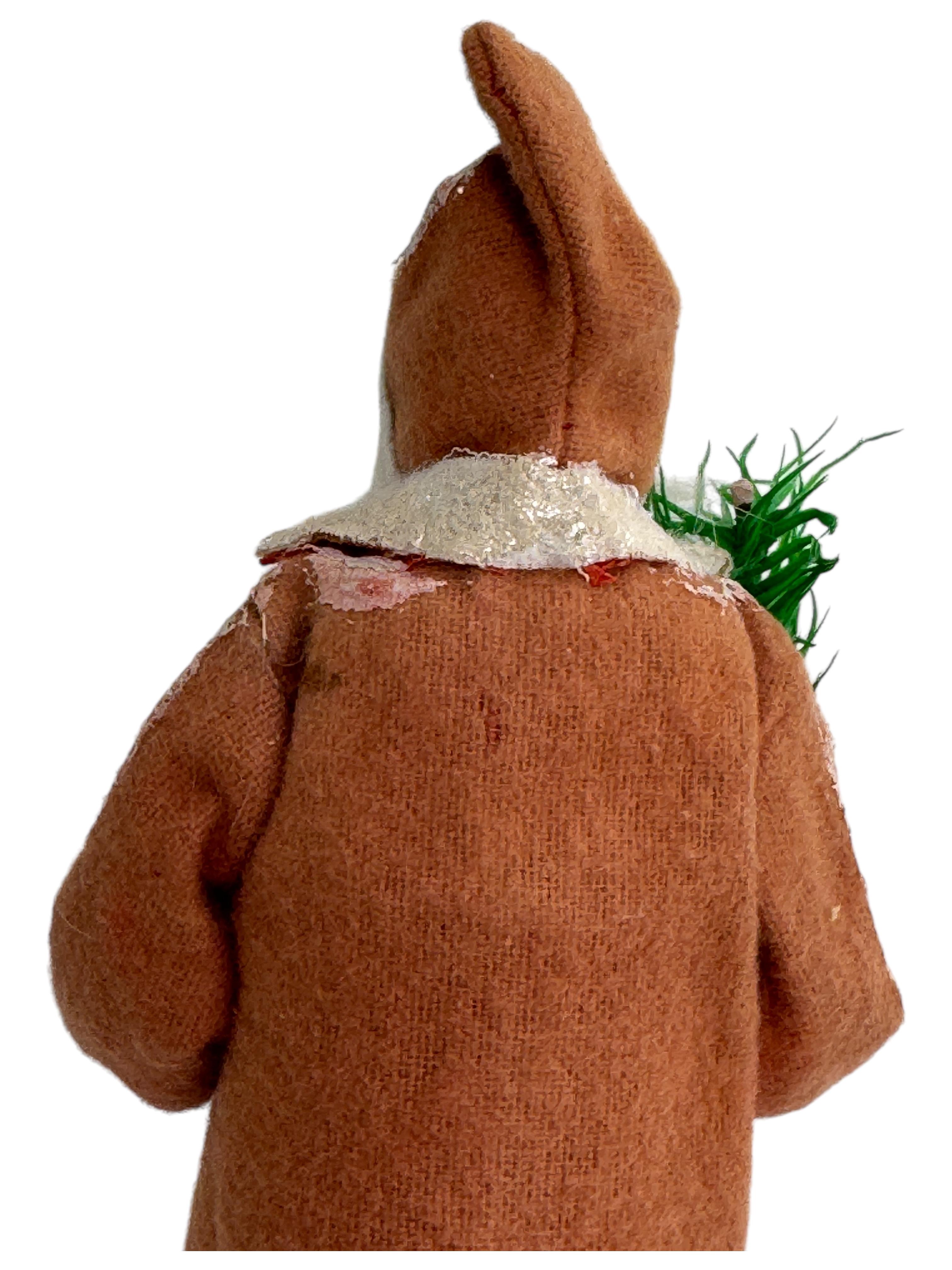 Impresionante Santa Claus Belsnickel Candy Container, Antique German Christmas 1910s en venta 3