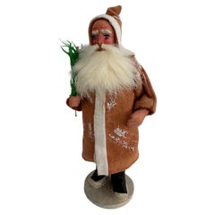 Superbe récipient à bonbons Belsnickel de Noël allemand ancien des années 1910