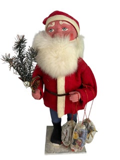 Stunning Santa Claus Candy Container German Christmas, Antique 1920s