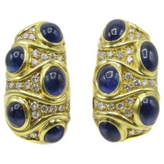 Sapphire Clip-on Earrings