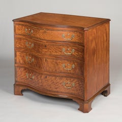 Stunning Satinwood 18th Century George III Chest of Drawers