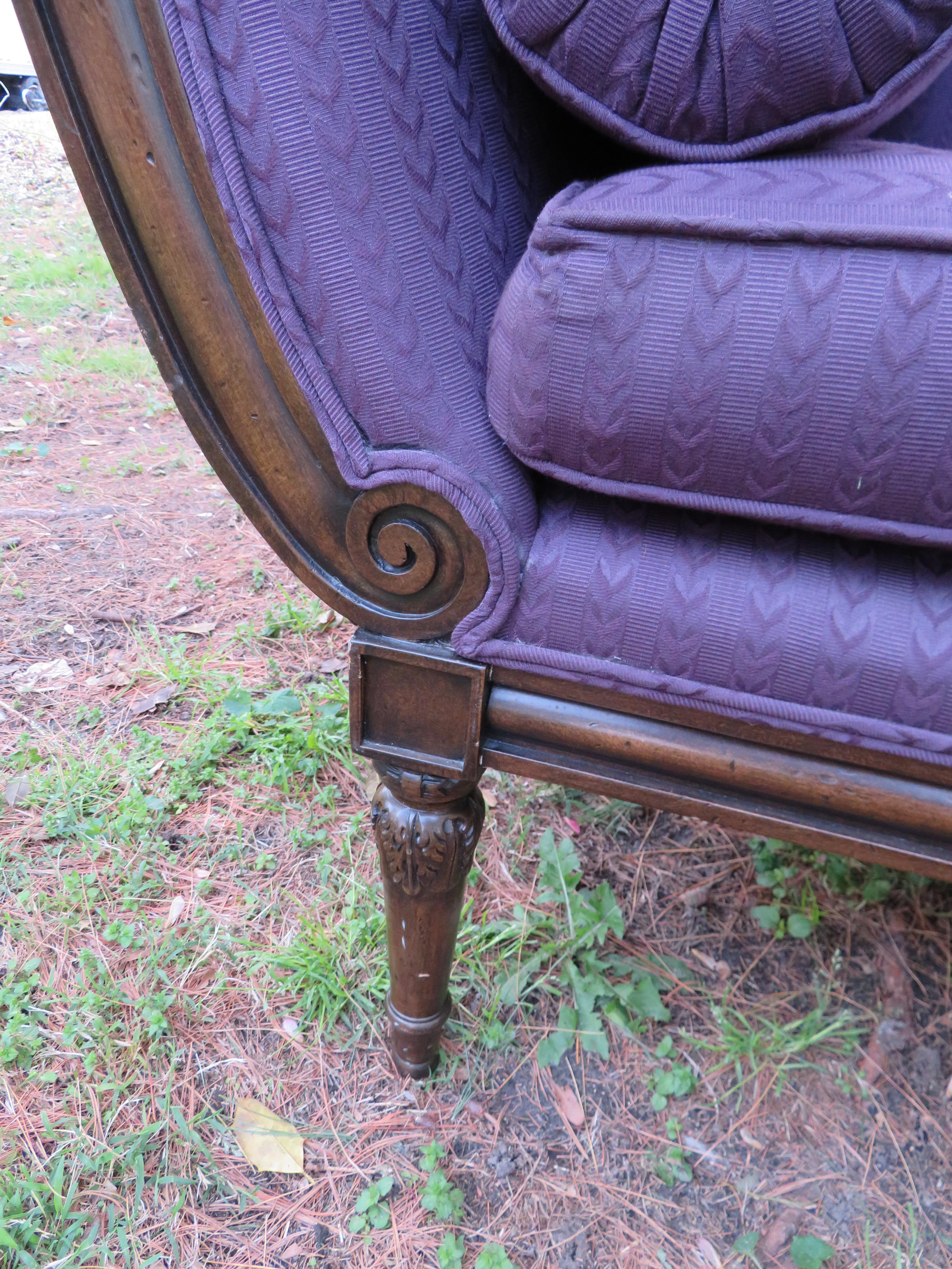 Stunning Schumacher French Style Ravello Reclaimer Chaise Lounge In Good Condition In Pemberton, NJ