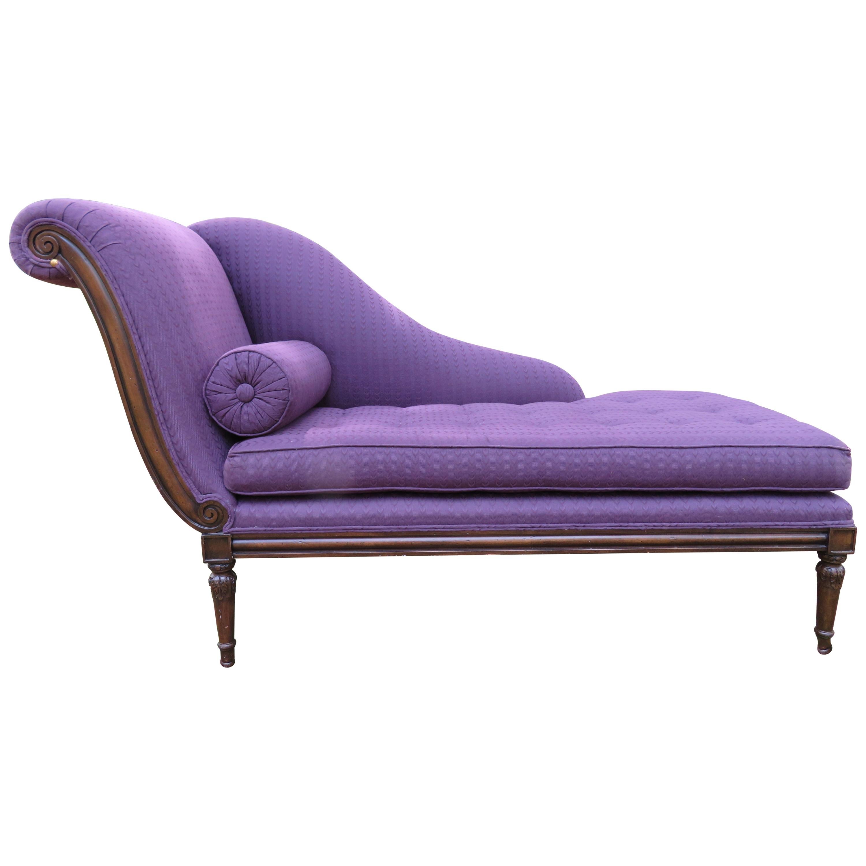 Stunning Schumacher French Style Ravello Reclaimer Chaise Lounge