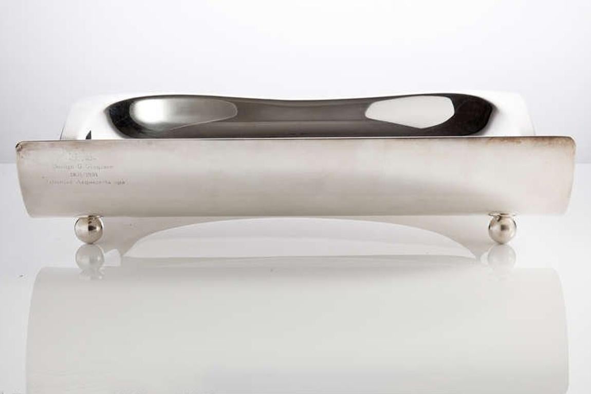 Stunning Sculptural Bowl Designed By G. Giugiaro for Sabattini Italy 1991 In Excellent Condition In London, GB
