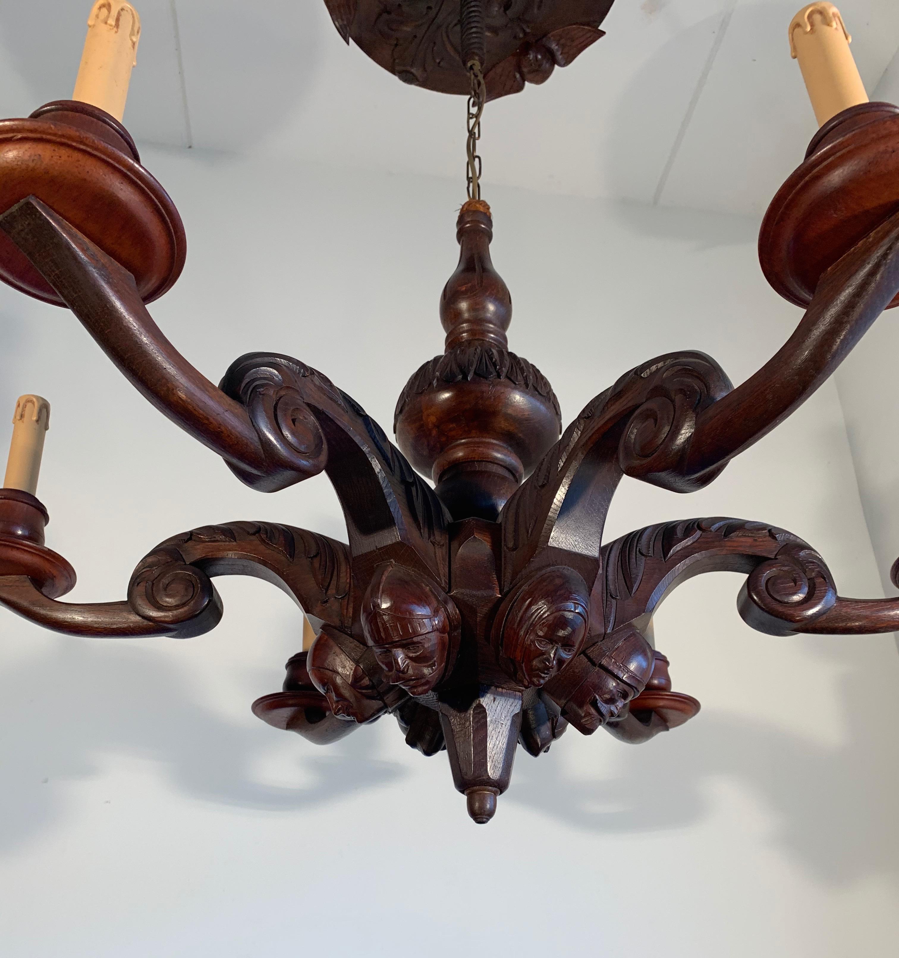 wooden chandeliers