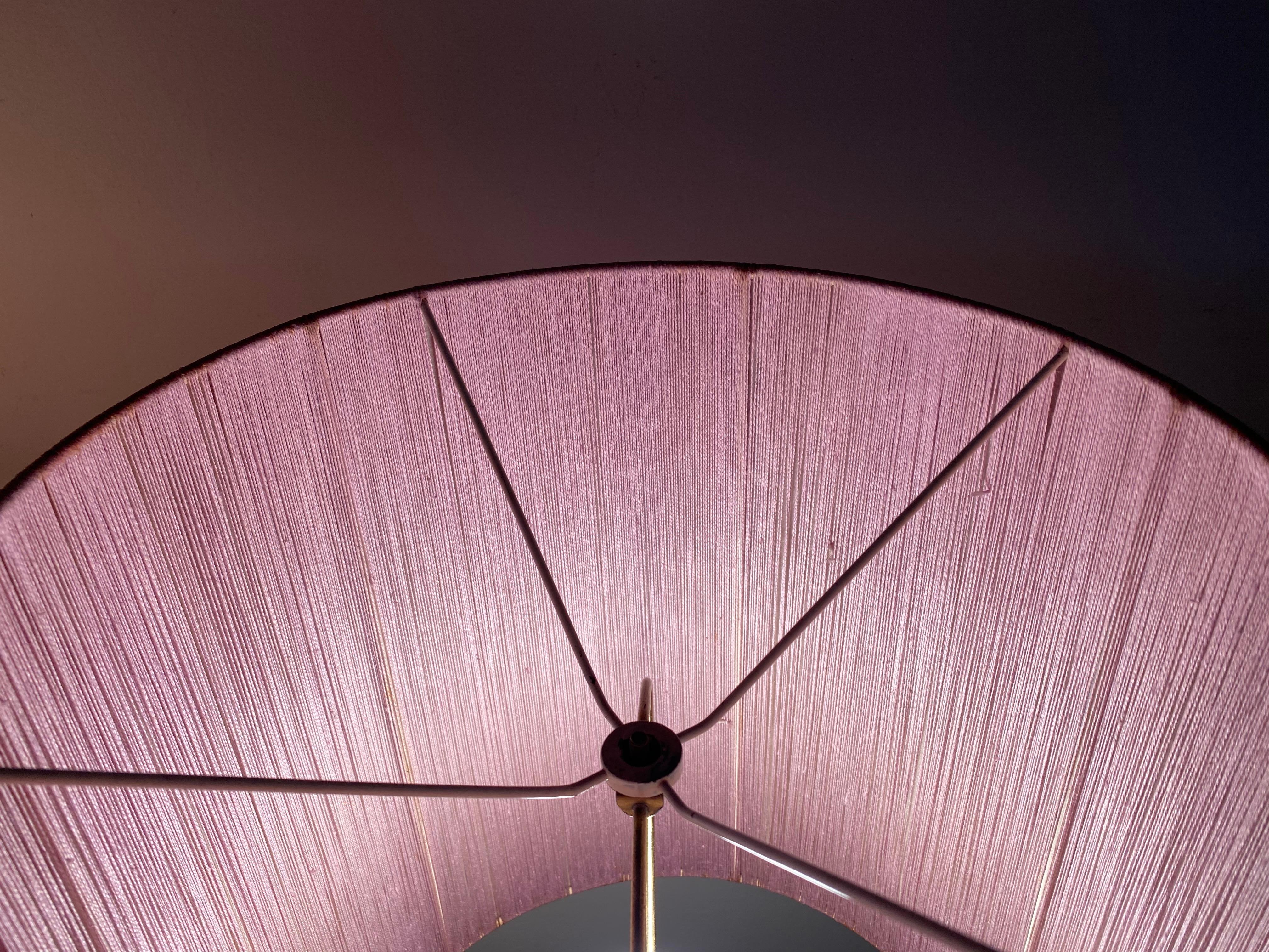 Stunning Set 3 Modernist Murano Lamps, by Seguso, Lavender, Original Shades 4
