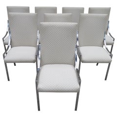 Stunning Set 8 Milo Baughman D.I.A. Dining Chairs Mid-Century Modern