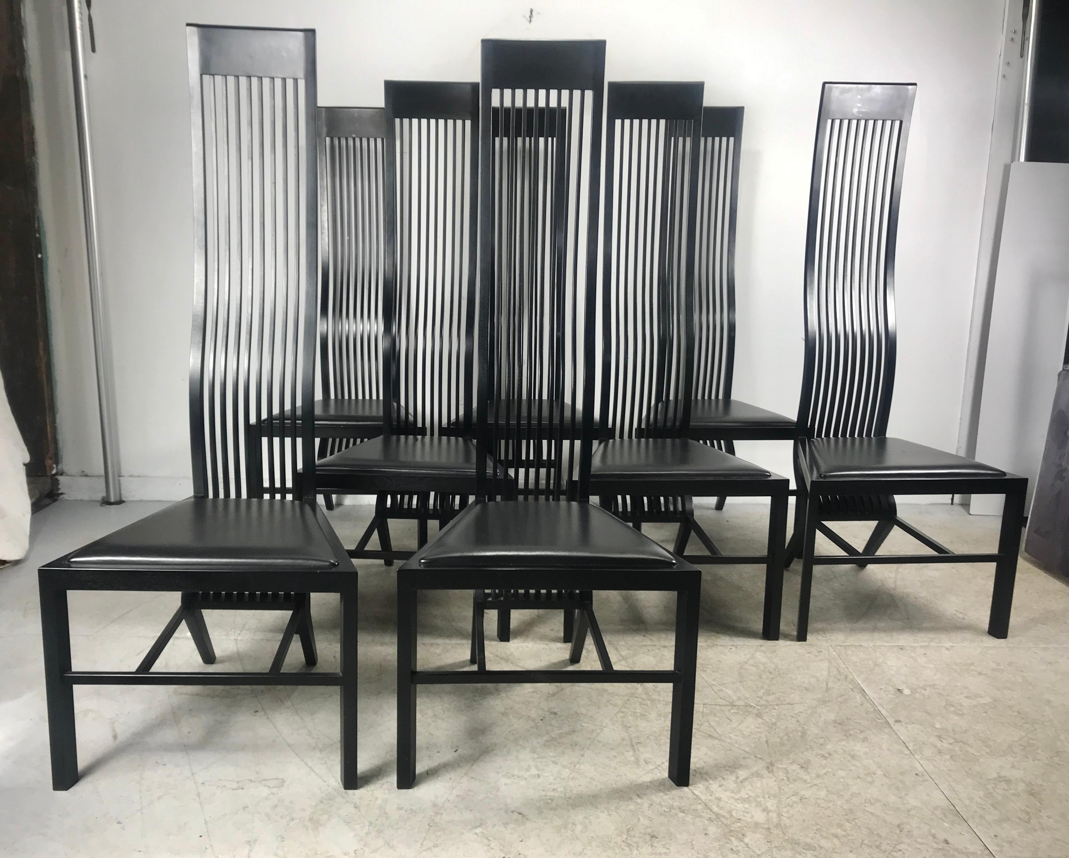 Stunning Set 8 Modernist Dining Chairs, by Arata Isozaki, Tendo Mekko Co. Ltd 7