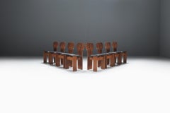 Stunning set (8) of Africa chairs by Afra and Tobia Scarpa for MAXALTO Italy