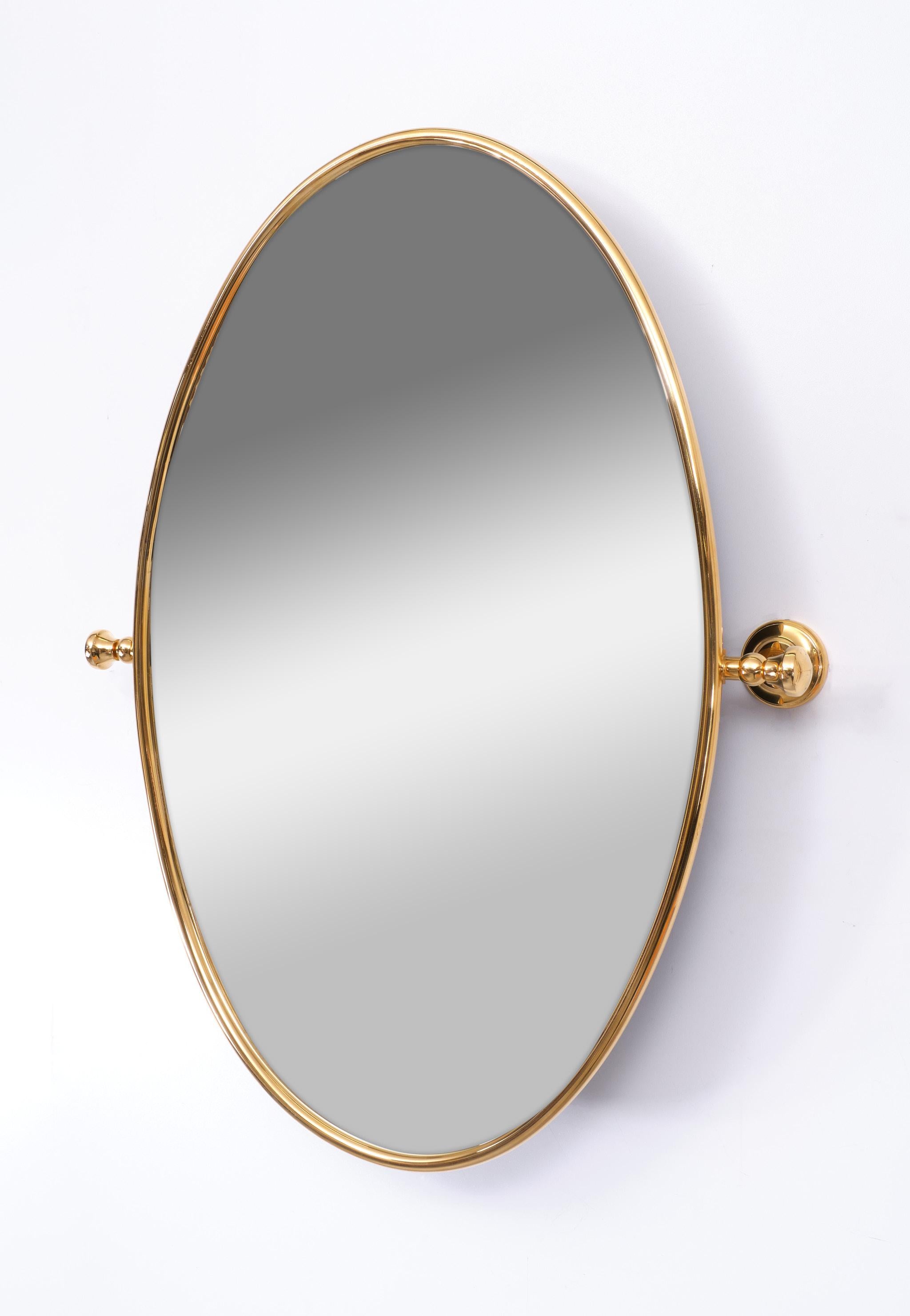 brass tilting mirror