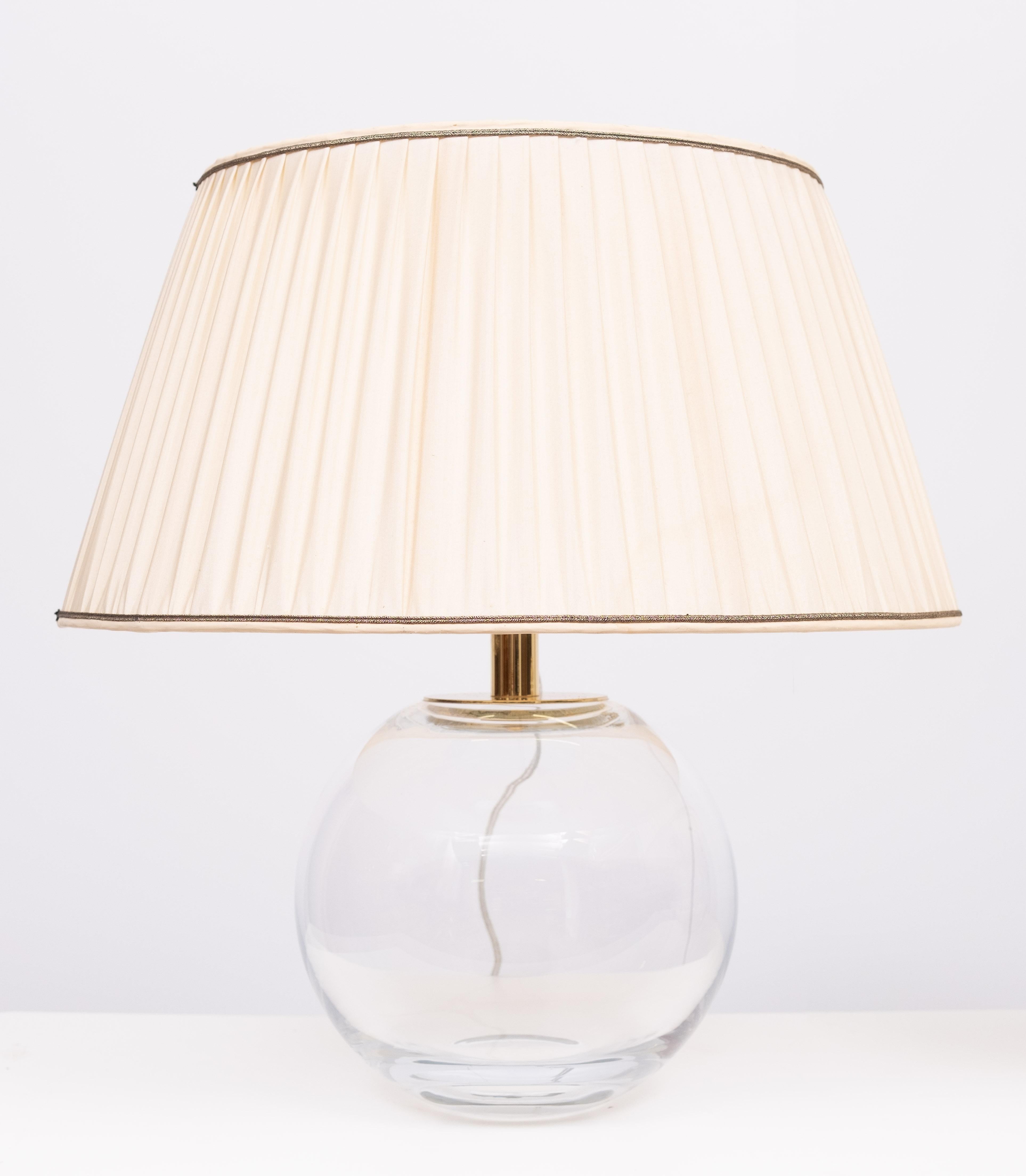 Superbe ensemble de lampes de table Ball and Ball en verre  1970 France en vente 2