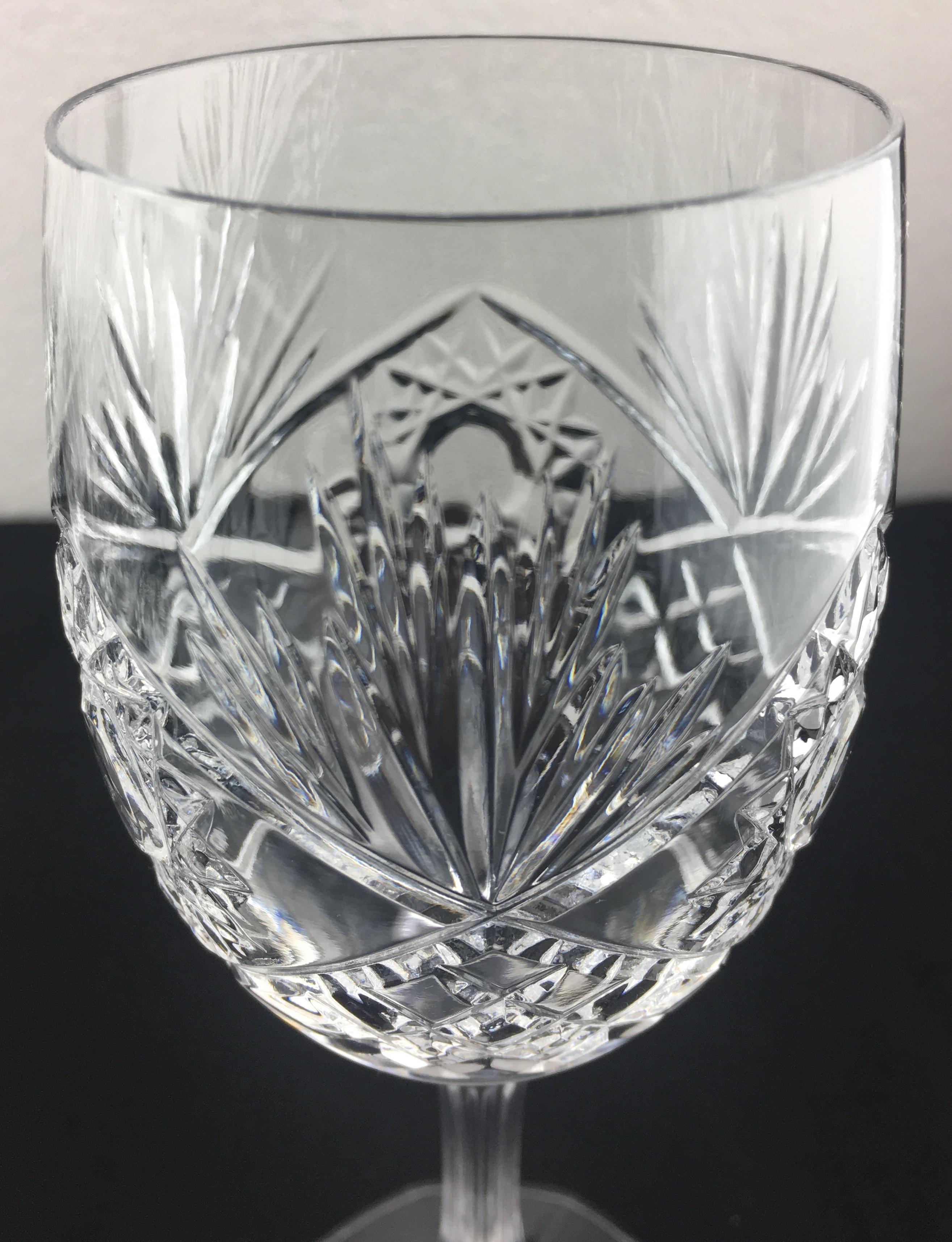 Stunning Set of 12 Baccarat Crystal Wine Glasses 2