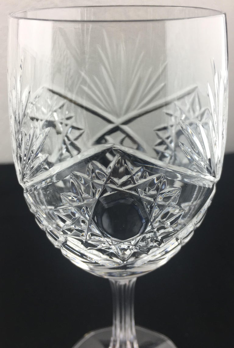 Stunning Set of 12 Baccarat Crystal Wine Glasses at 1stDibs