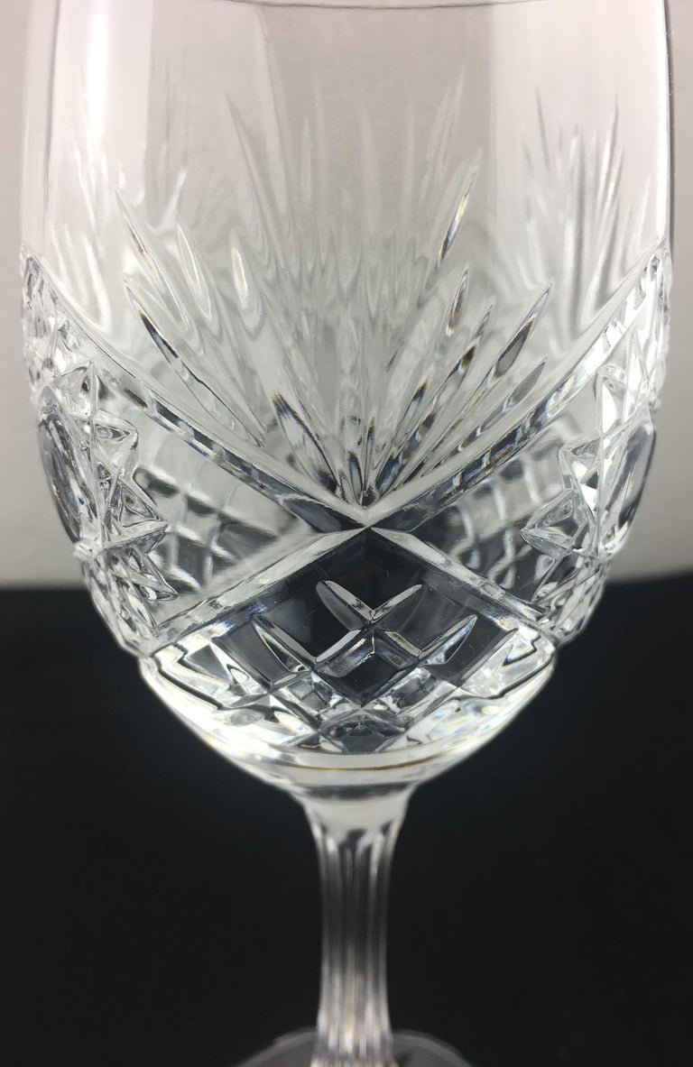 Stunning Set of 12 Baccarat Crystal Wine Glasses at 1stDibs