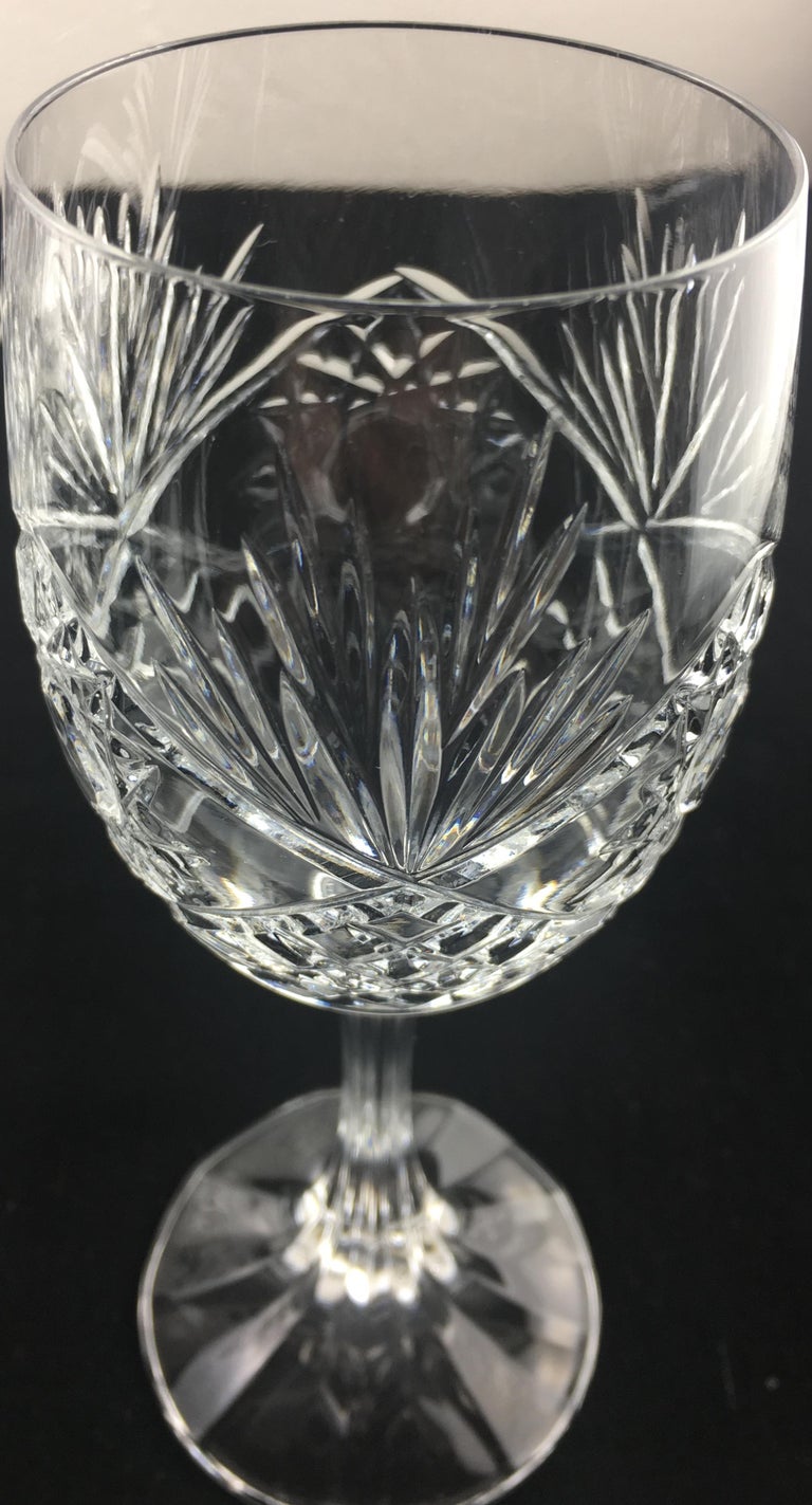 Stunning Set of 12 Baccarat Crystal Wine Glasses at 1stDibs