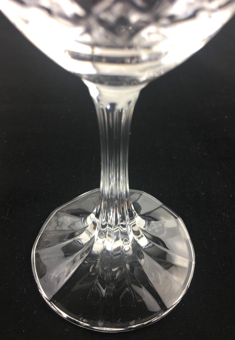 Stunning Set of 12 Baccarat Crystal Wine Glasses at 1stDibs