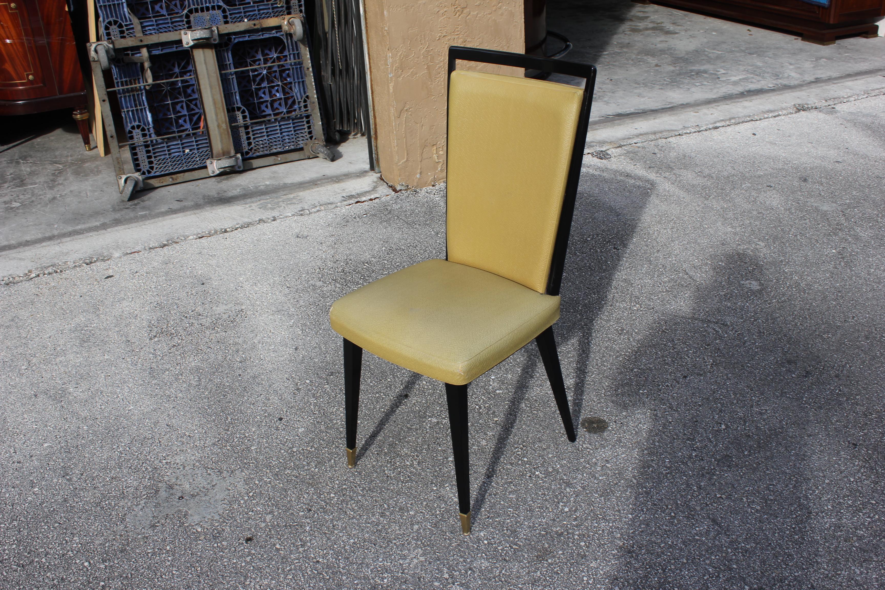Stunning Set of 12 French Dining Chairs, circa 1940s 6