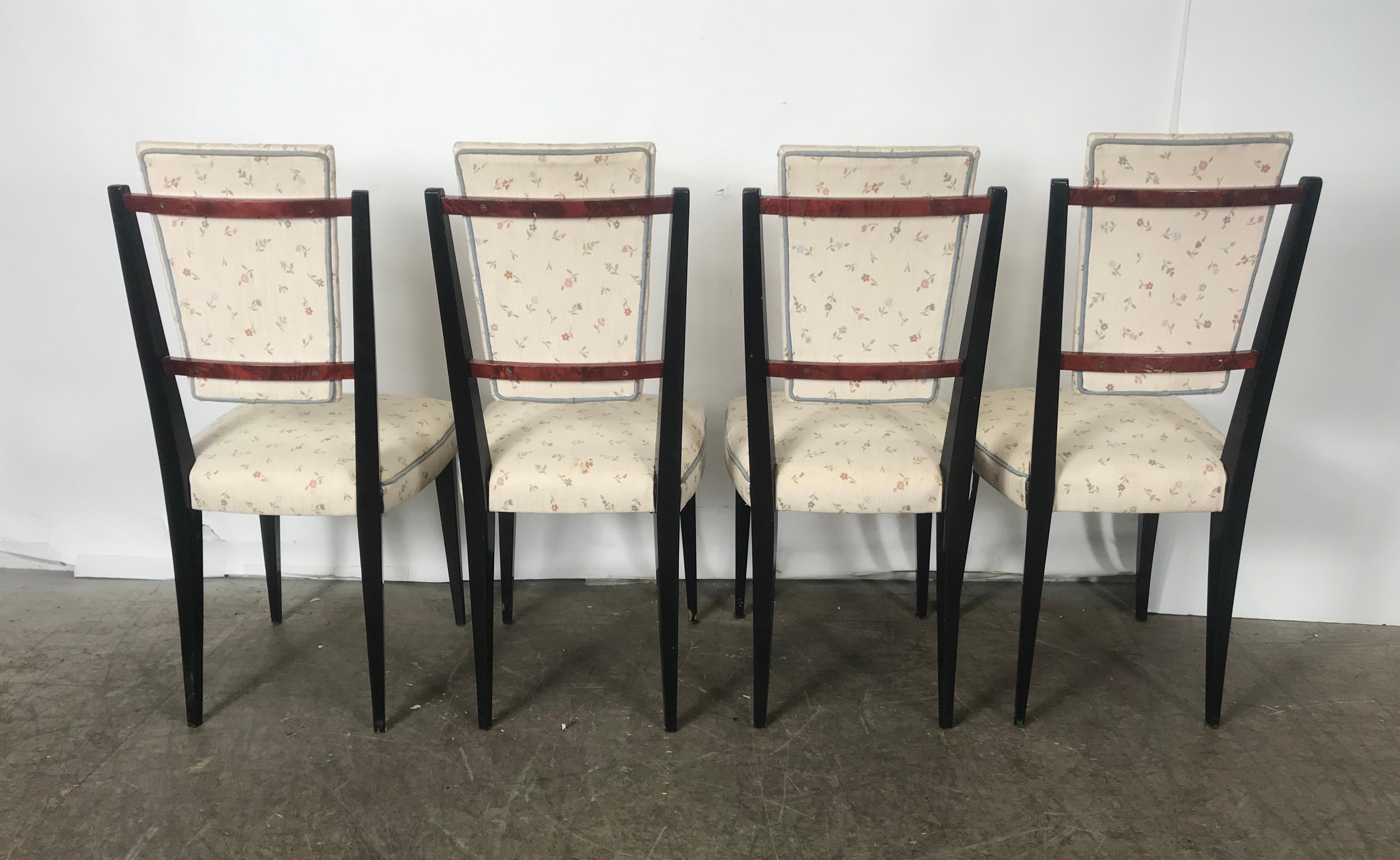 Stunning Set of 12 Italian Modernist Dining Chairs Attributed to Osvaldo Borsani 4