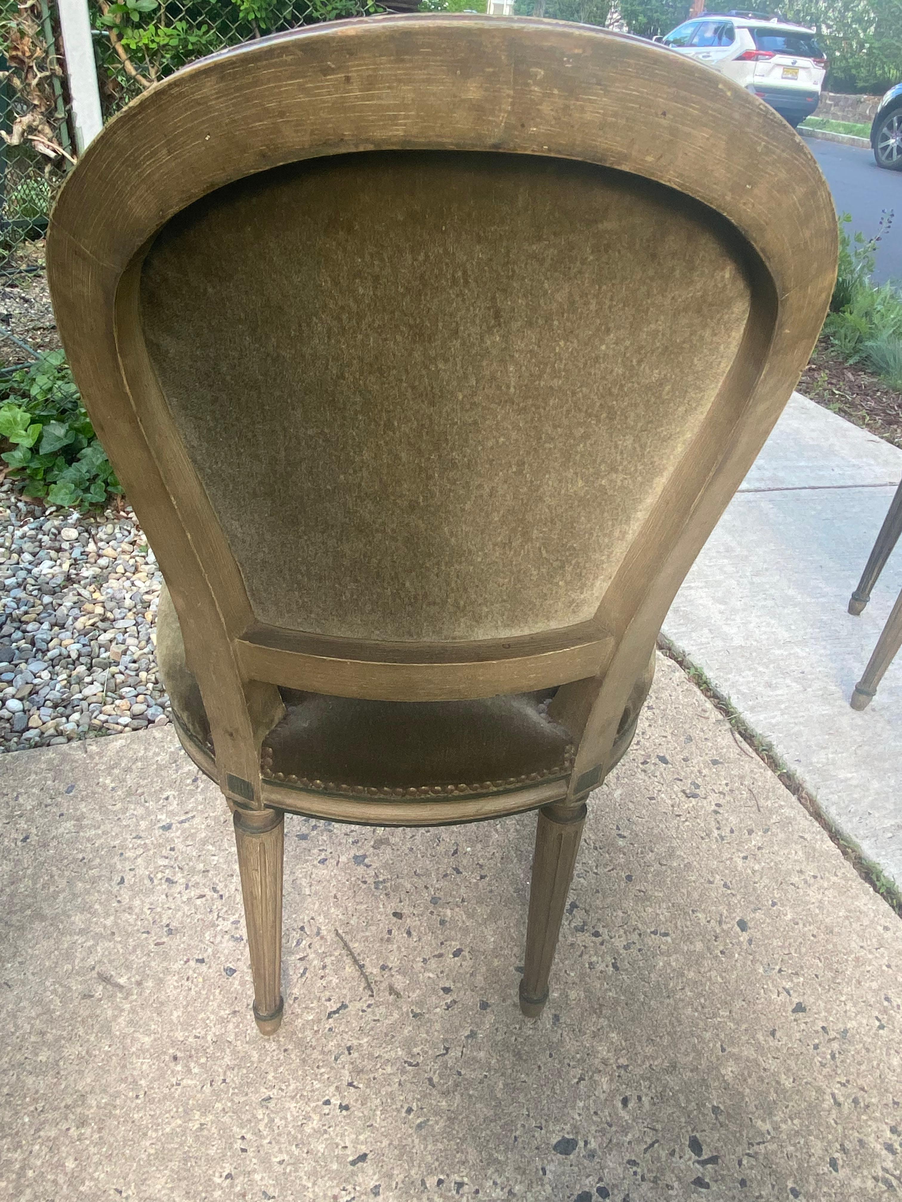 Superbe ensemble de 6 chaises de salle à manger de style Maison Jansen Bon état - En vente à Hopewell, NJ