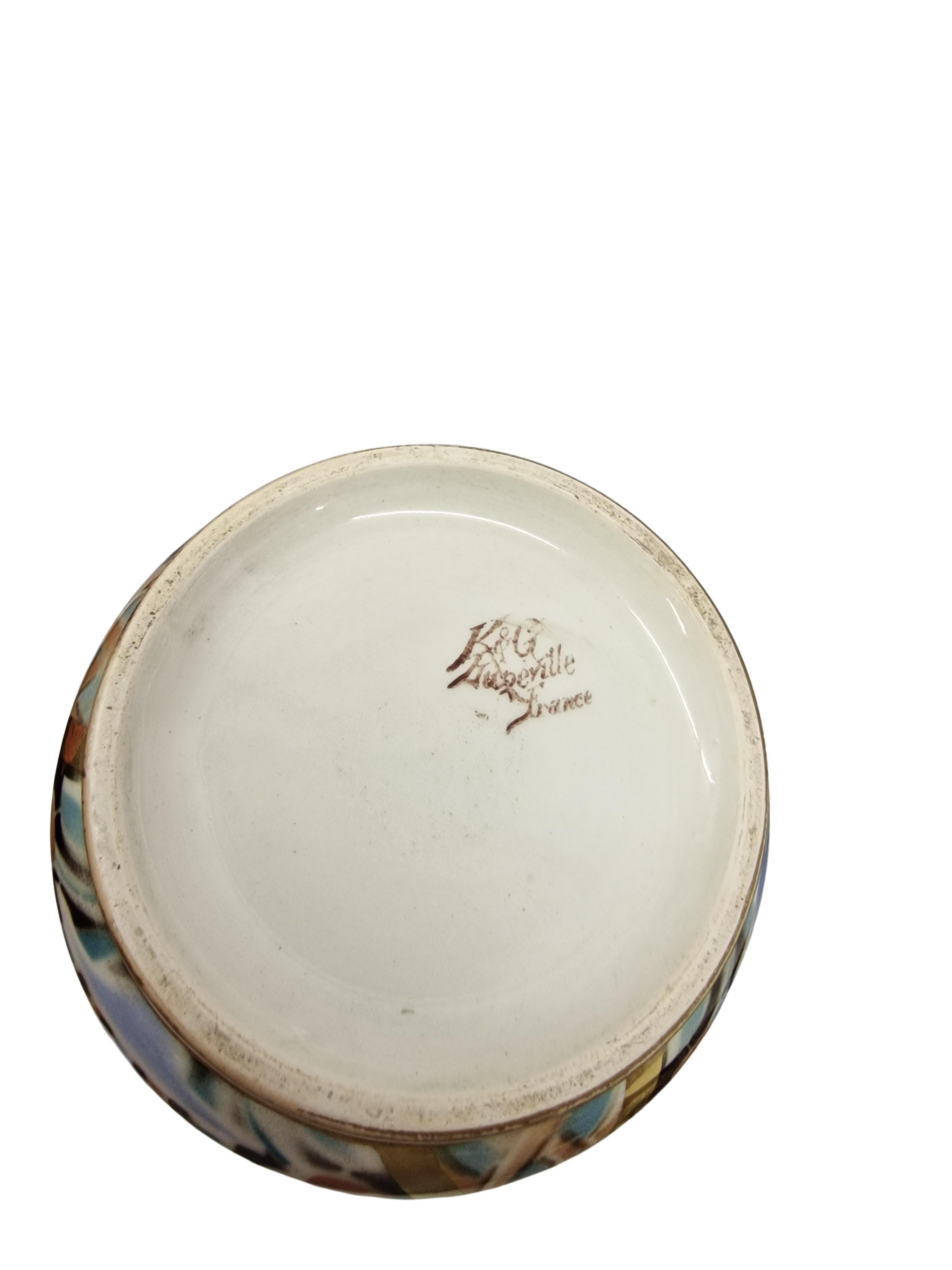 Début du 20ème siècle Superbe ensemble composé d'une jardinière et de deux vases, Keller & Guérin Luneville 1900, France en vente