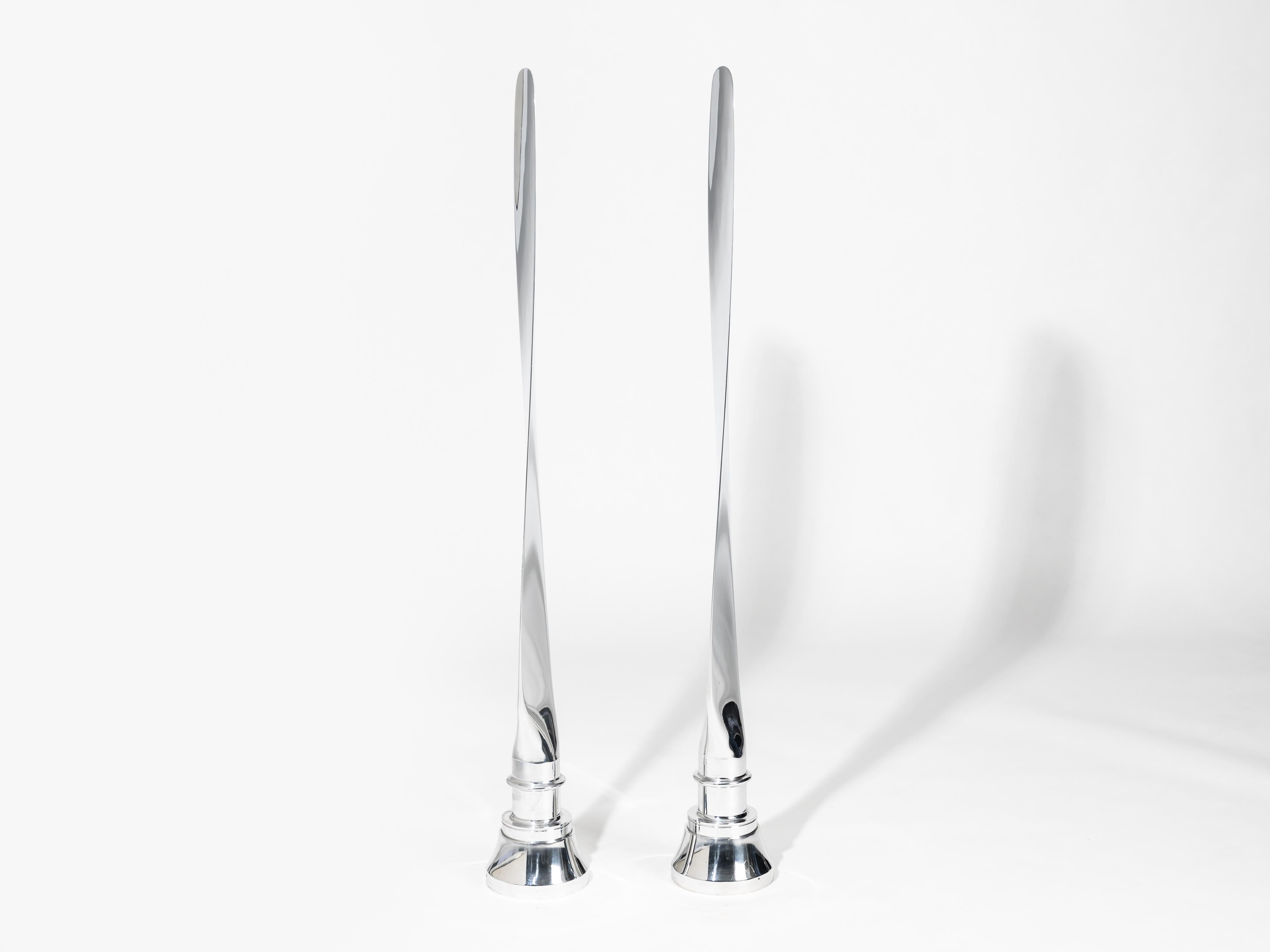 Atemberaubende High-End-Flugzeug propeller und Luftfahrtskulpturen mit Modellnummer, USA (Chrom) im Angebot