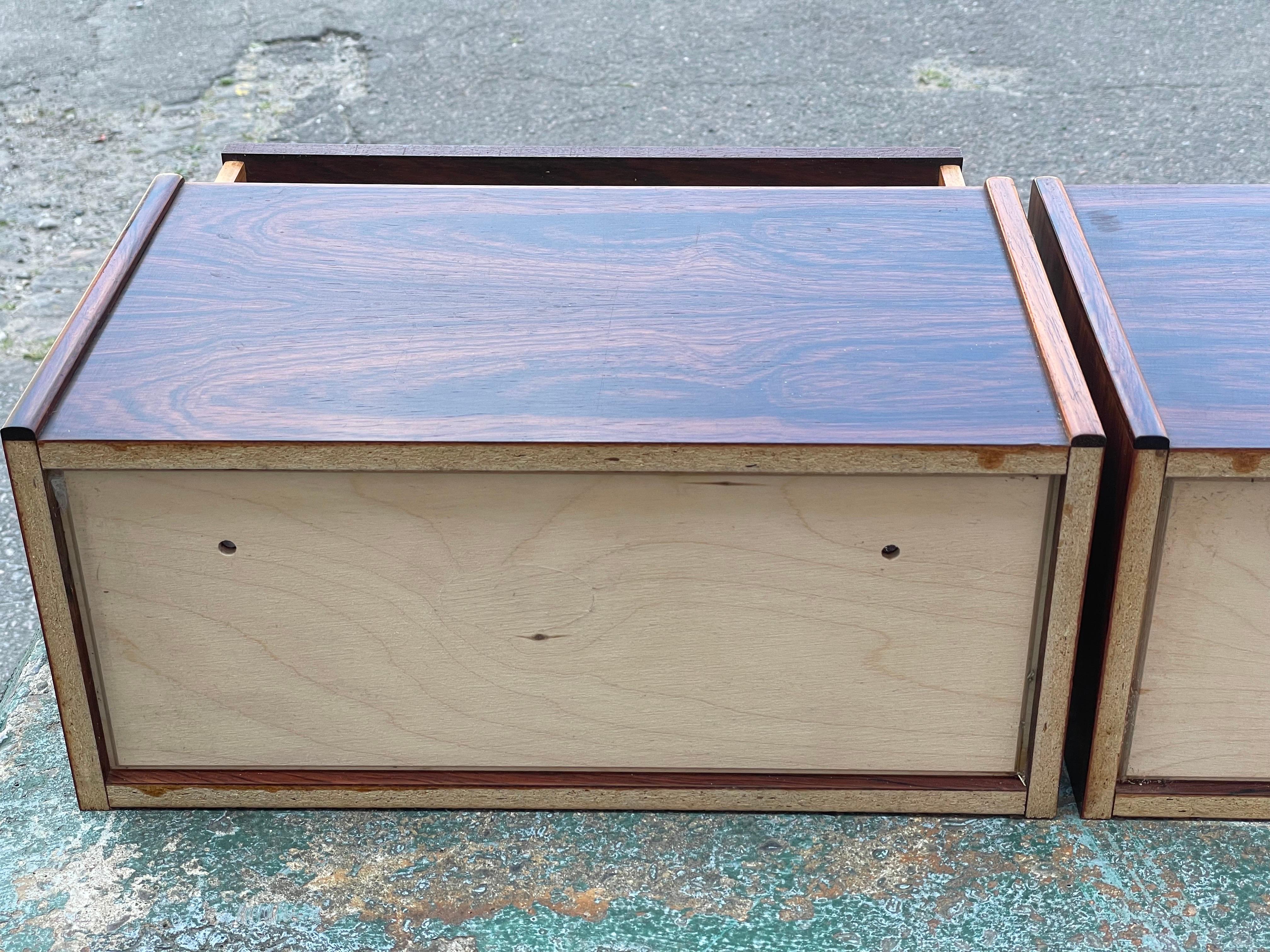 Stunning Set of Danish Mid-Century Modern Floating Nightstands from the, 1960s For Sale 3