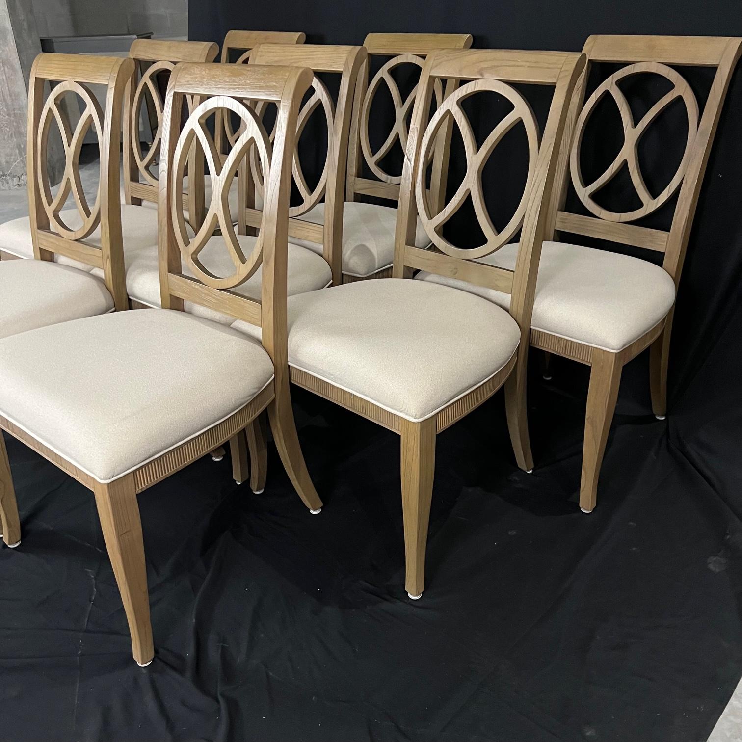 bleached wood dining chairs