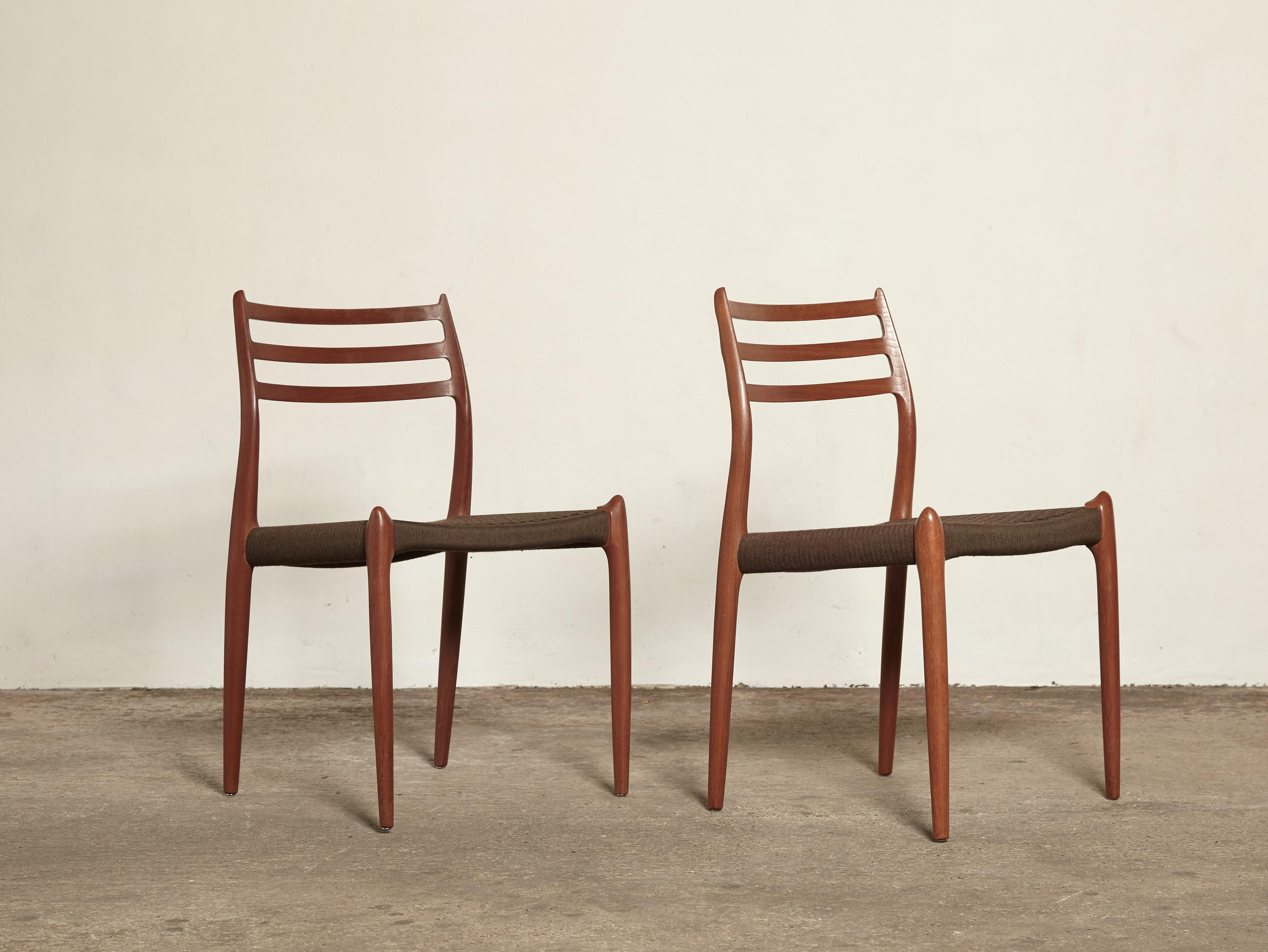 Set of Eight Niels O Moller (Møller) Model 78 Dining Chairs, Denmark, 1960s 3