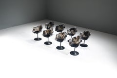 Stunning set of Ella Dining chairs (8) by Jacopo Foggini for Edra Italy