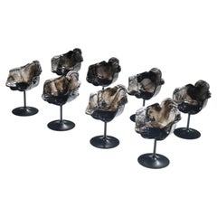 Stunning set of Ella Dining chairs (8) by Jacopo Foggini for Edra Italy