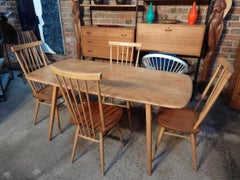 Stunning Set of four Ercol Windsor Goldsmith Chairs by Lucian Ercolani