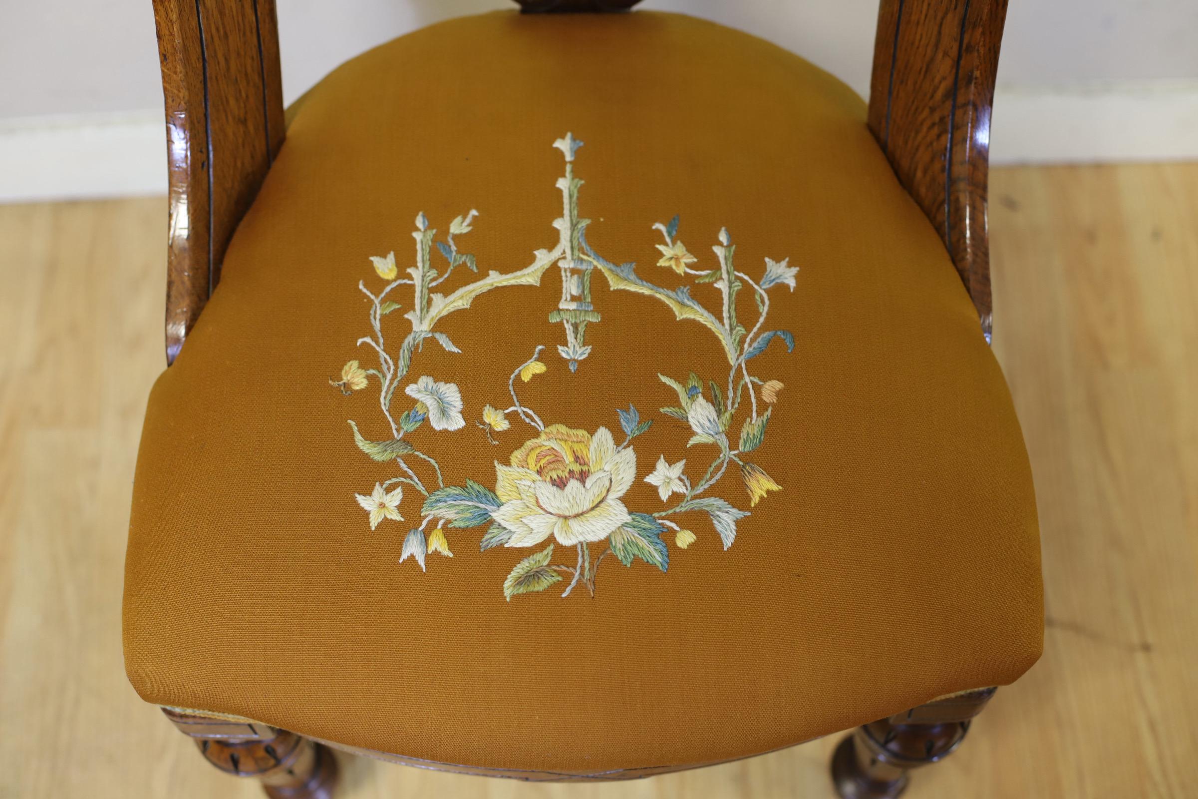 Stunning Set Of Fourteen Victorian Pollard Oak Dinning Chairs For Sale 4