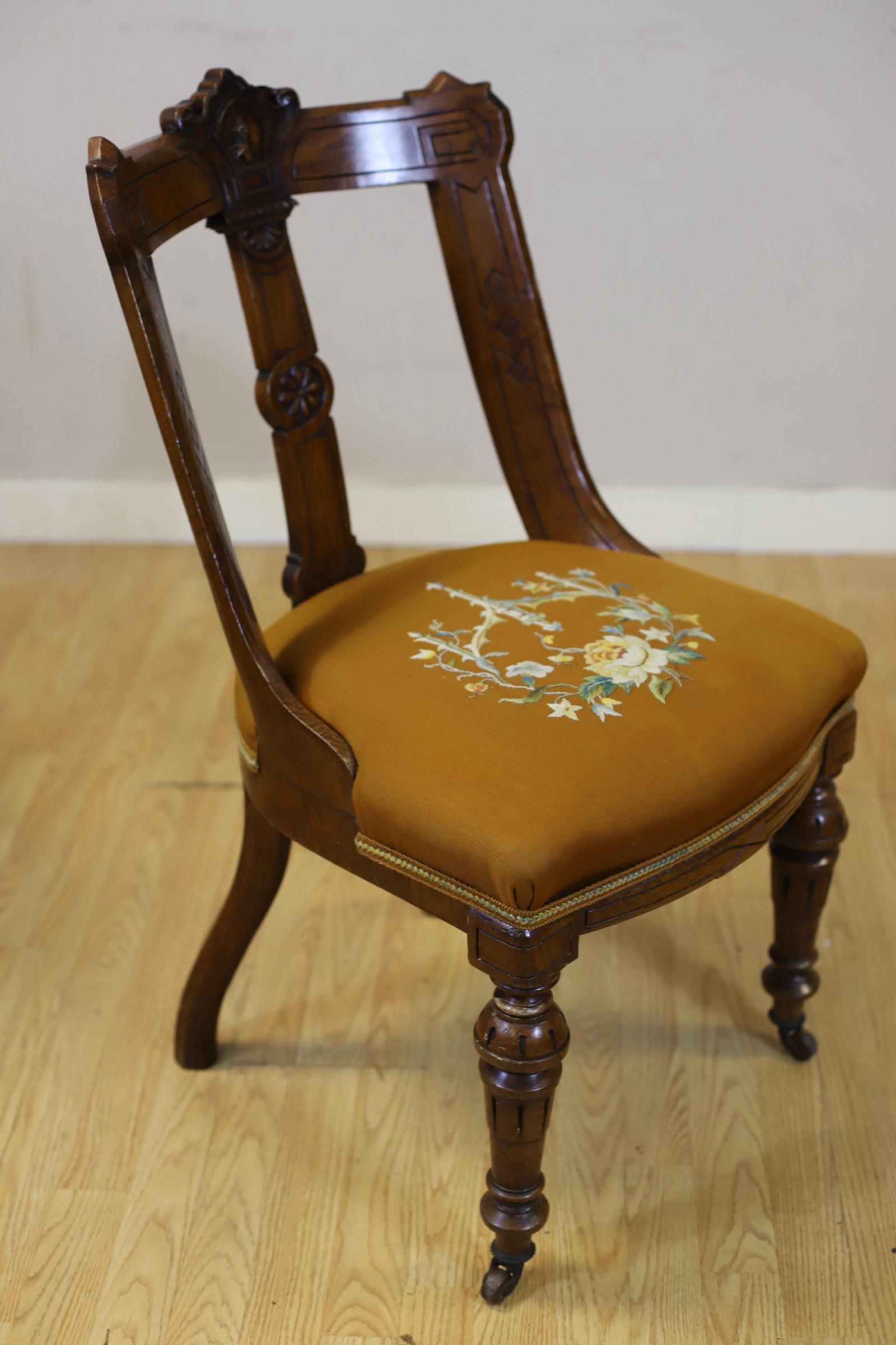 Stunning Set Of Fourteen Victorian Pollard Oak Dinning Chairs For Sale 9