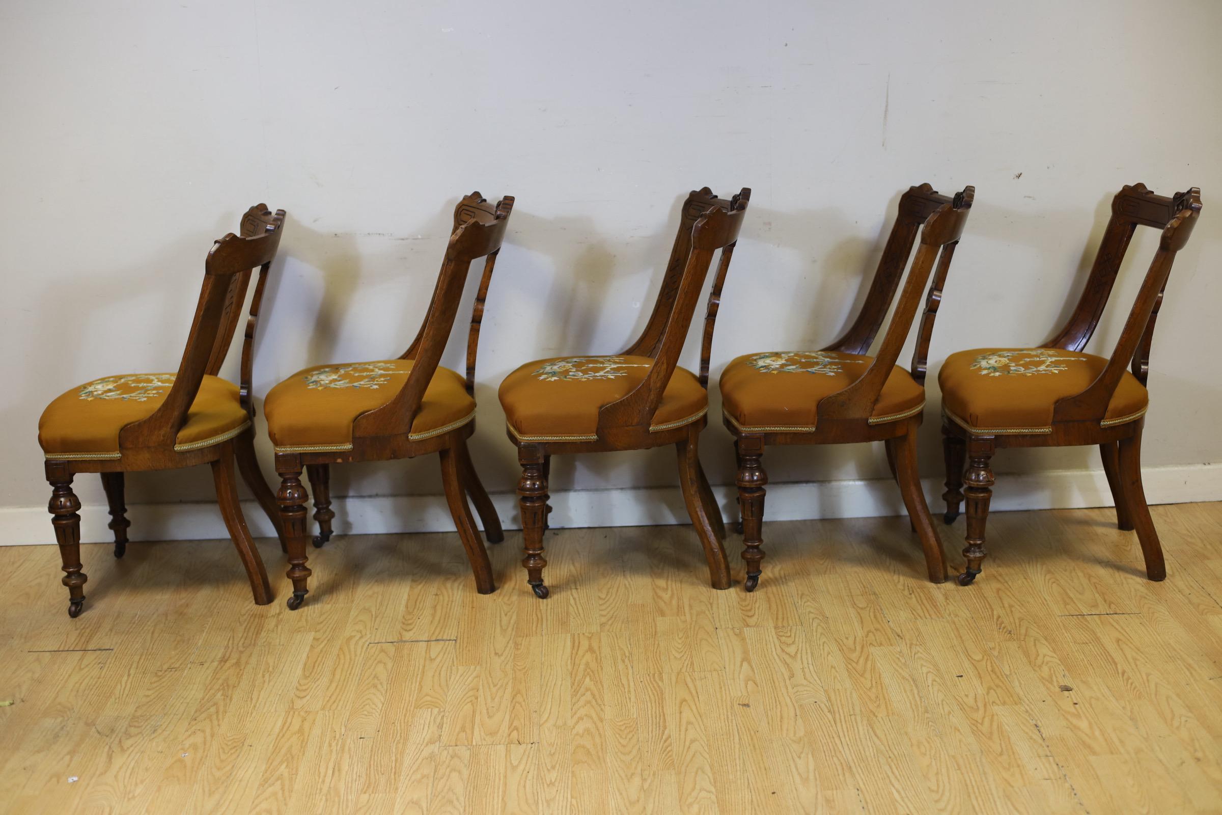 19th Century Stunning Set Of Fourteen Victorian Pollard Oak Dinning Chairs For Sale