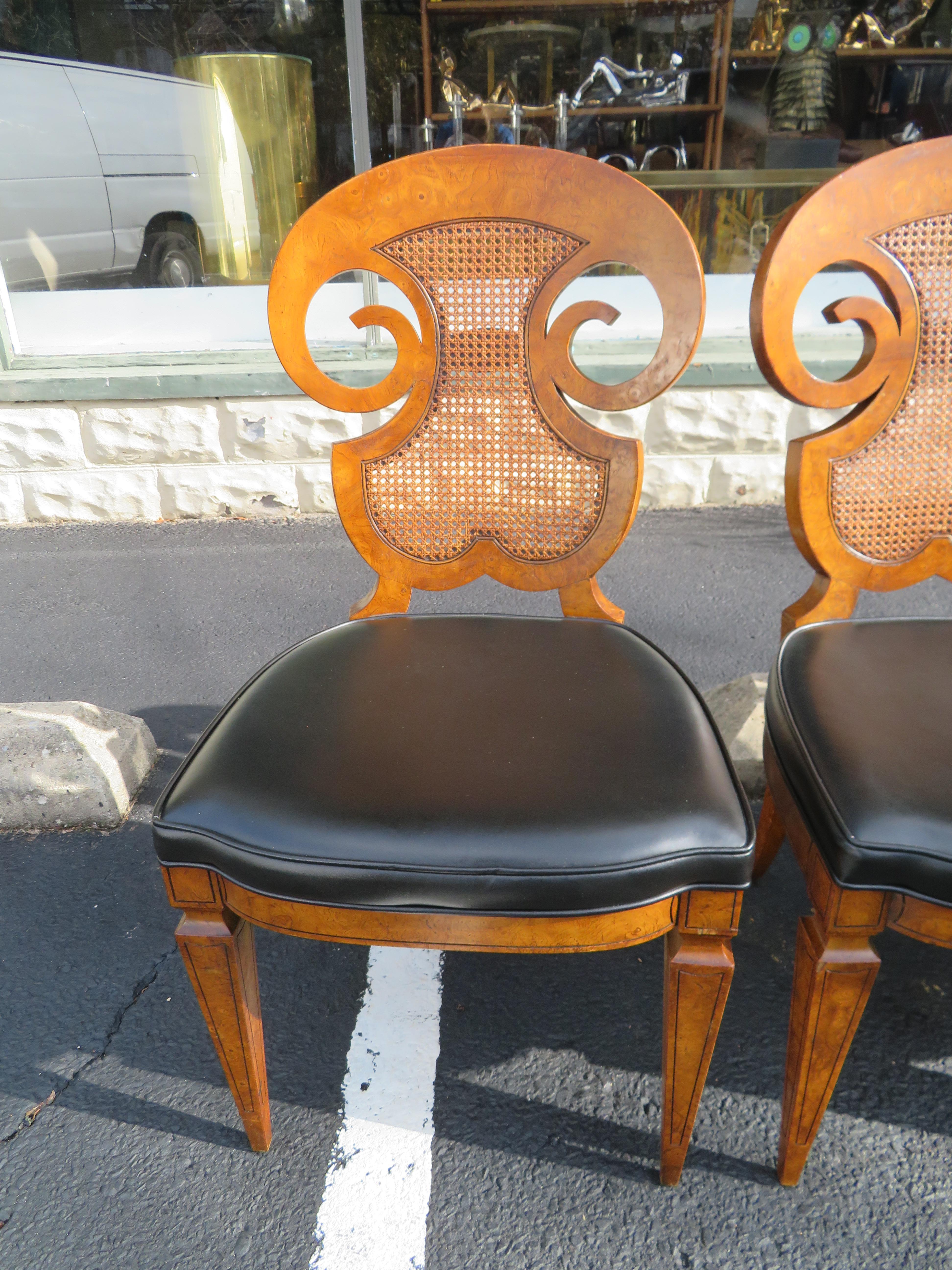 Superbe ensemble de six chaises de salle à manger Biedermeier de William Doezema pour Mastercraft Bon état - En vente à Pemberton, NJ