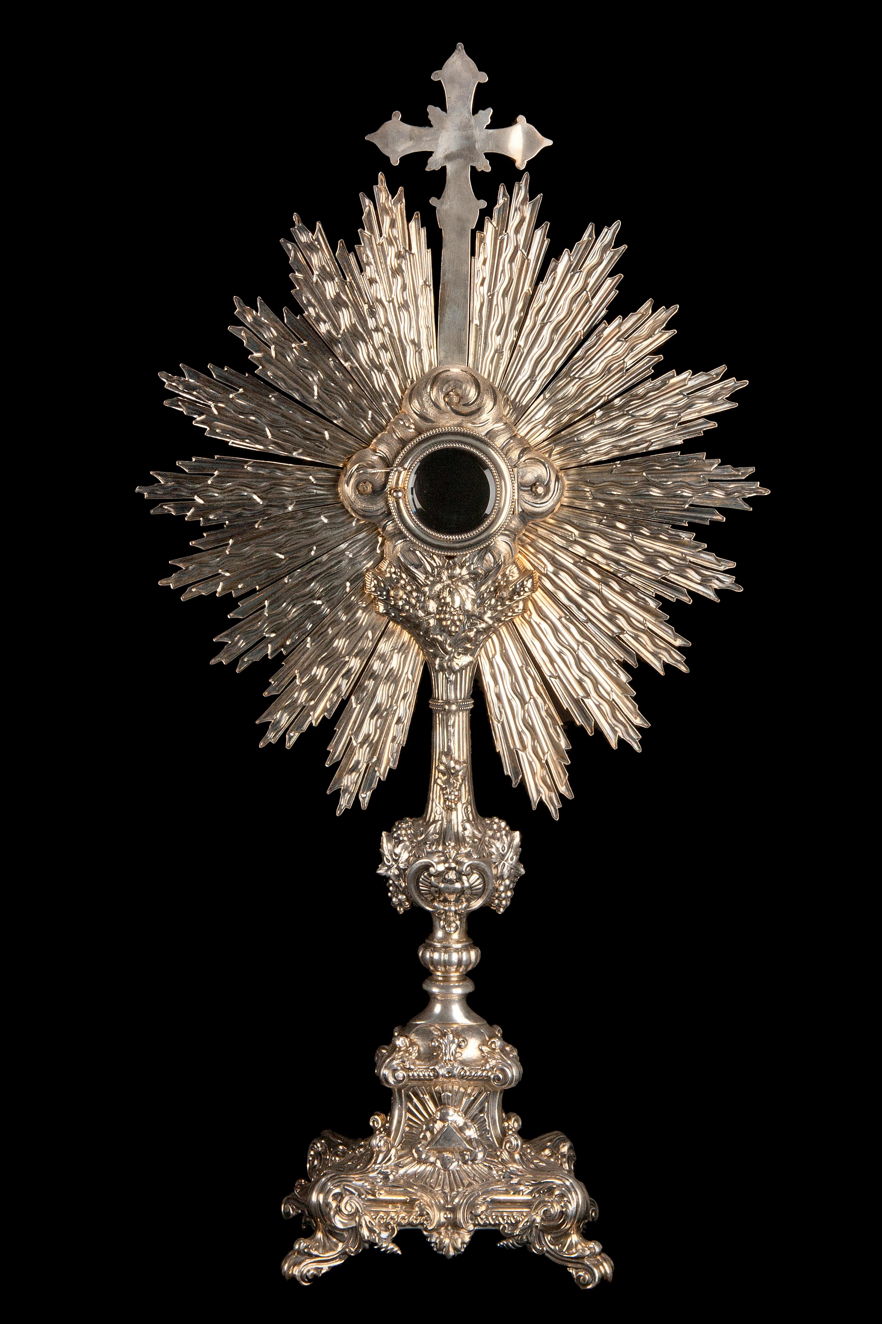 Stunning Silver Monstrance, France, 19th Century For Sale 2