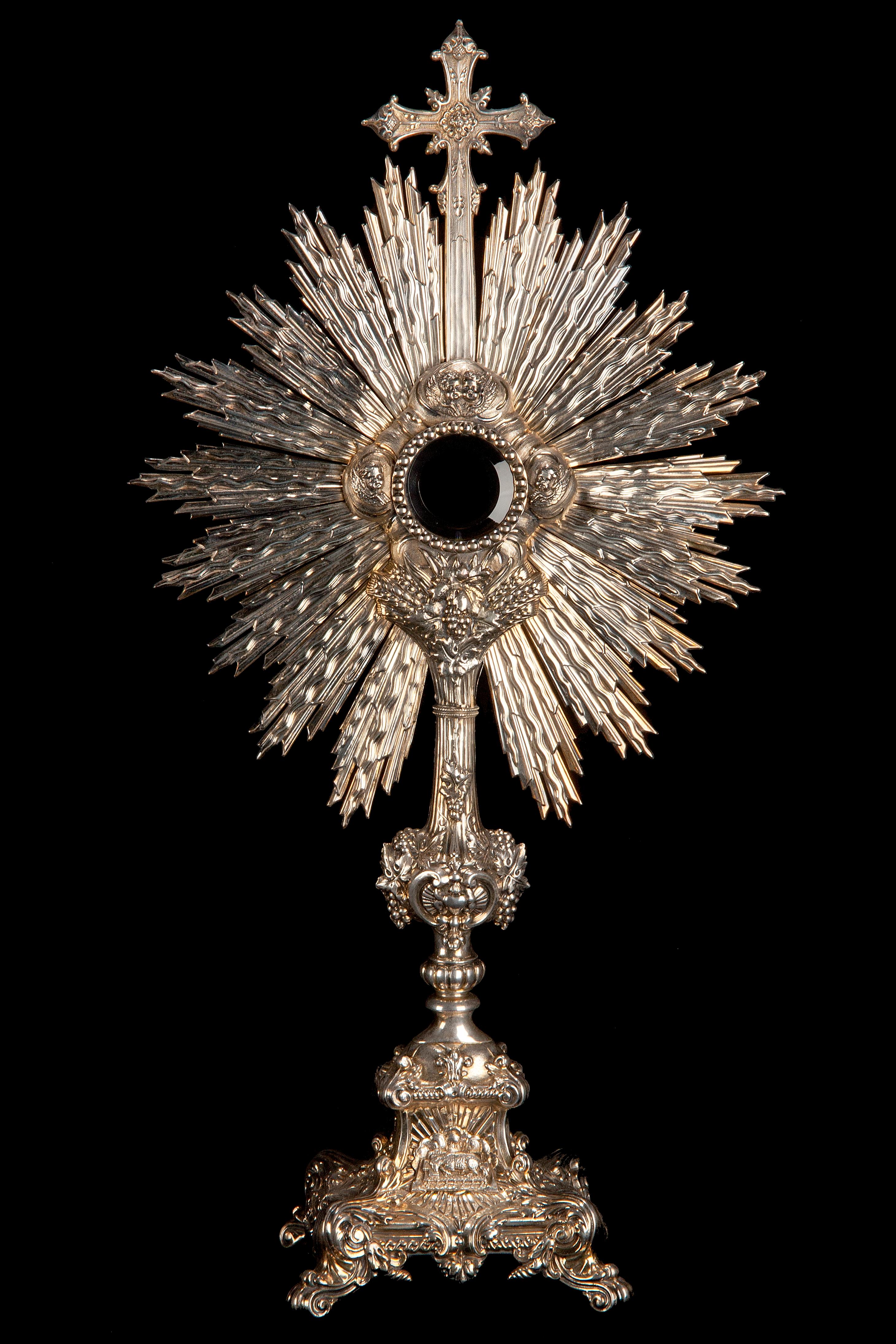 Impresionante Custodia de Plata, Francia, Siglo XIX en venta 2