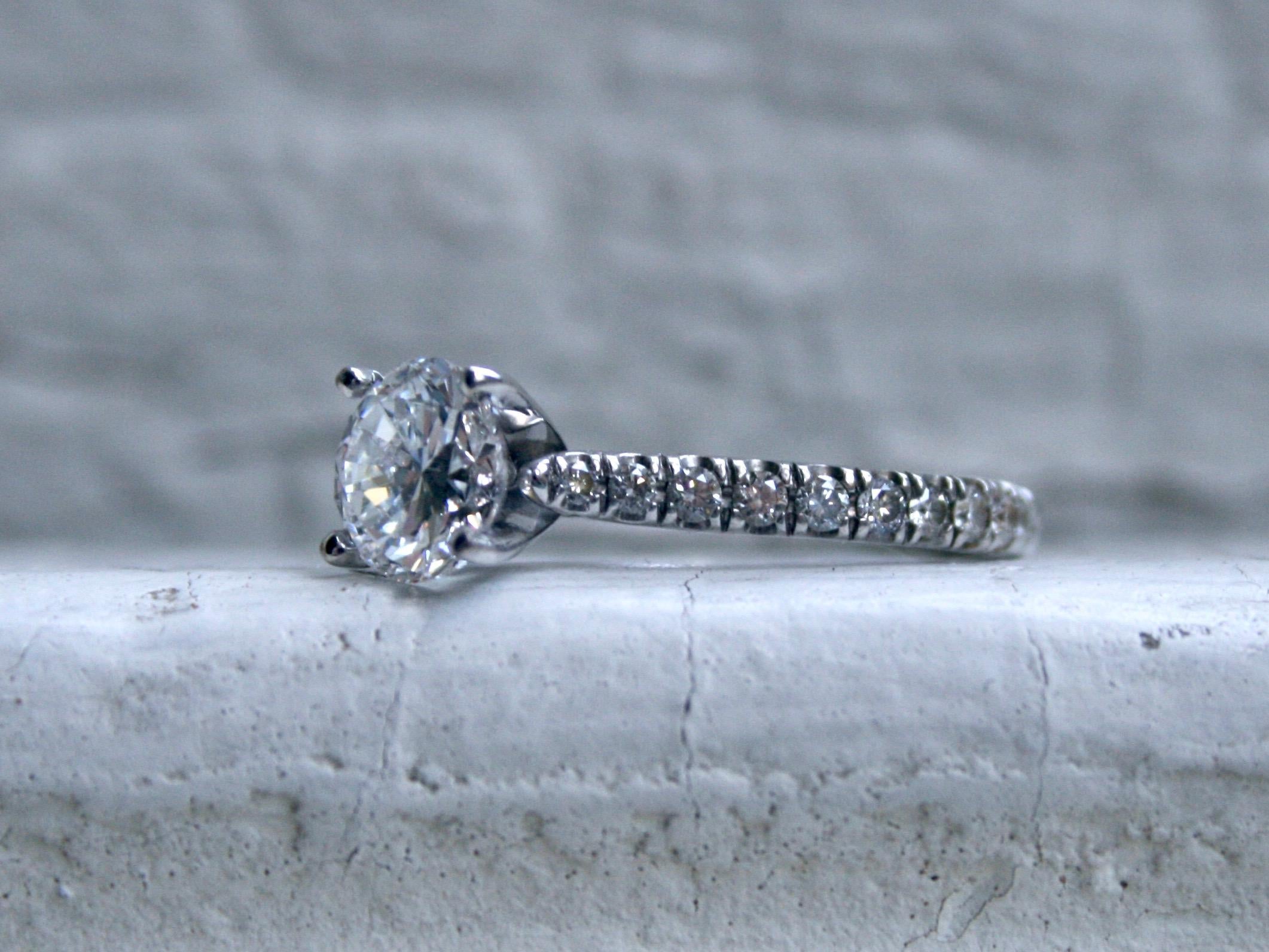 simple vintage engagement rings