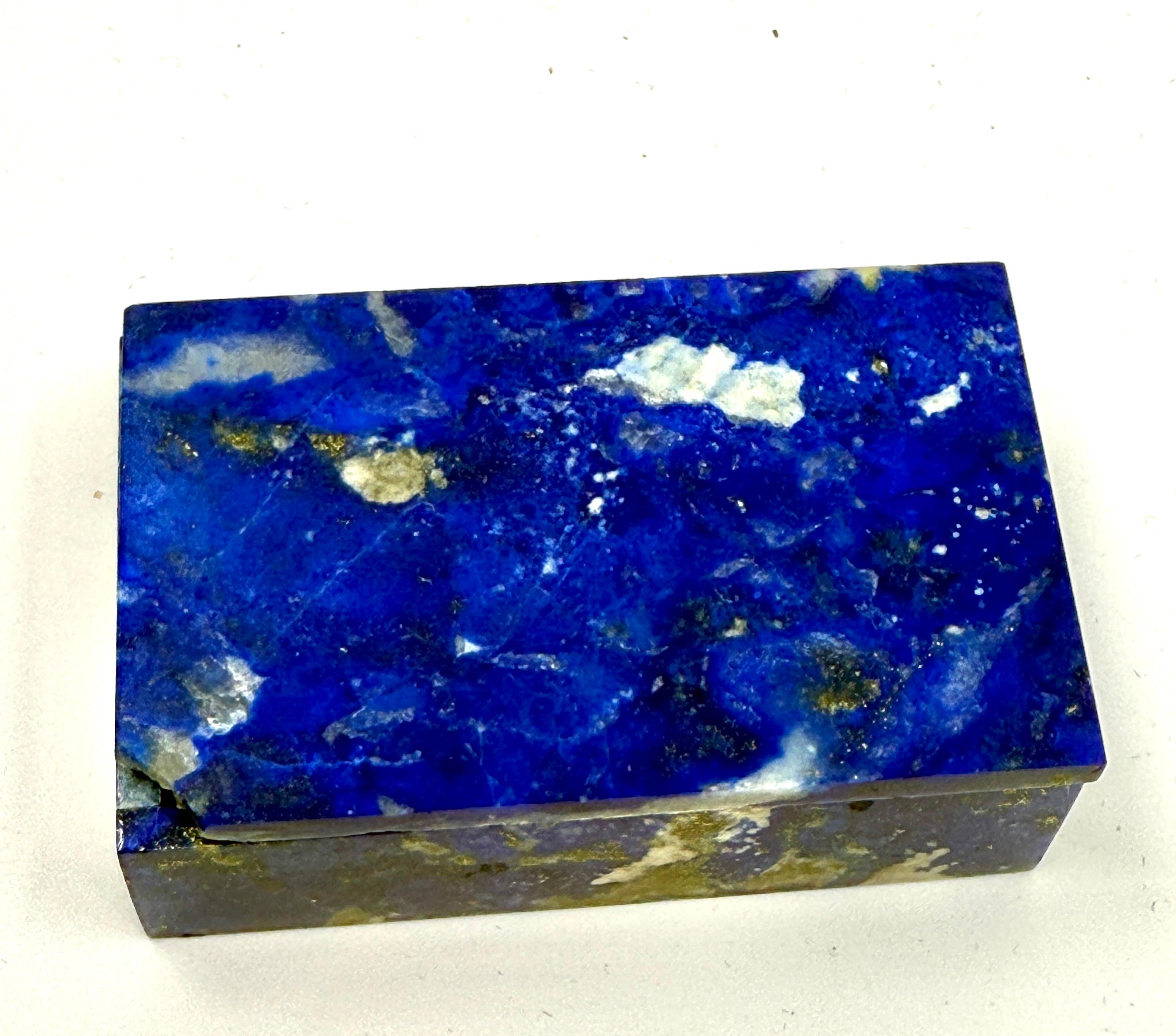 Stunning Small Agate and Lapis Boxes For Sale 6