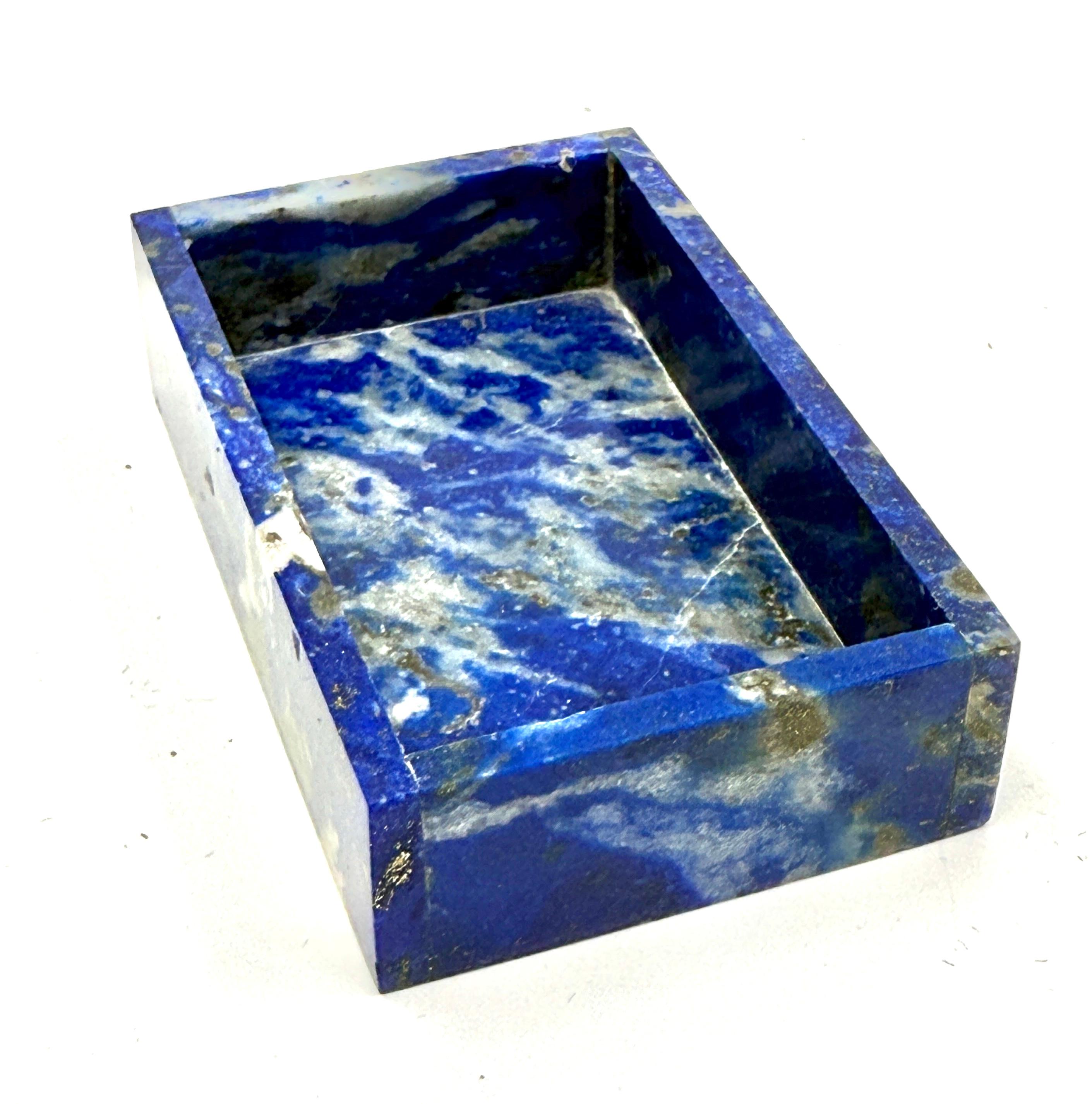 Stunning Small Agate and Lapis Boxes For Sale 12