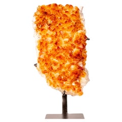 Small Citrine Cluster with High-Grade Golden Orange Points