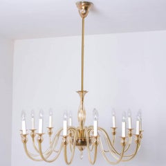 Stupendo lampadario in vetro di Murano color ambra morbida a 14 bracci, Italia 1960