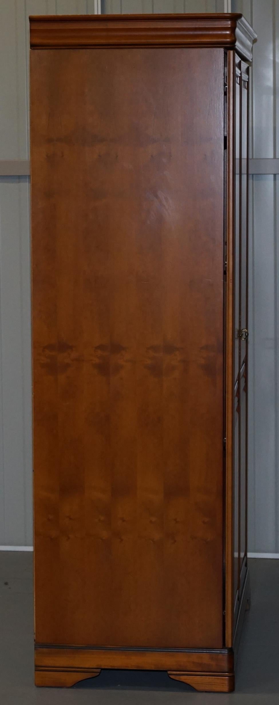 Stunning Solid Cherry Wood Double Bank Wardrobe Part of a Large Suite Must See 1