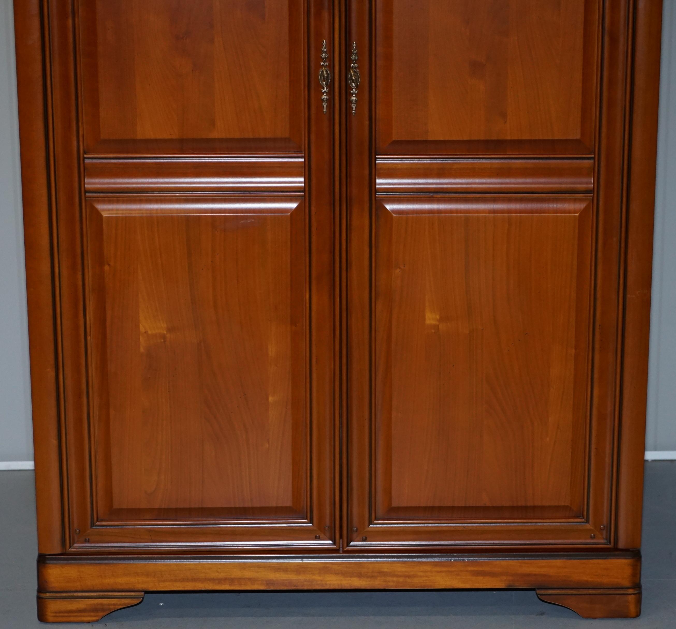 Modern Stunning Solid Cherry Wood Double Bank Wardrobe Part of a Large Suite Must See