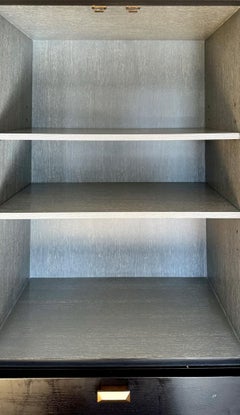 Modern cerused-oak liquor or curiosities cabinet